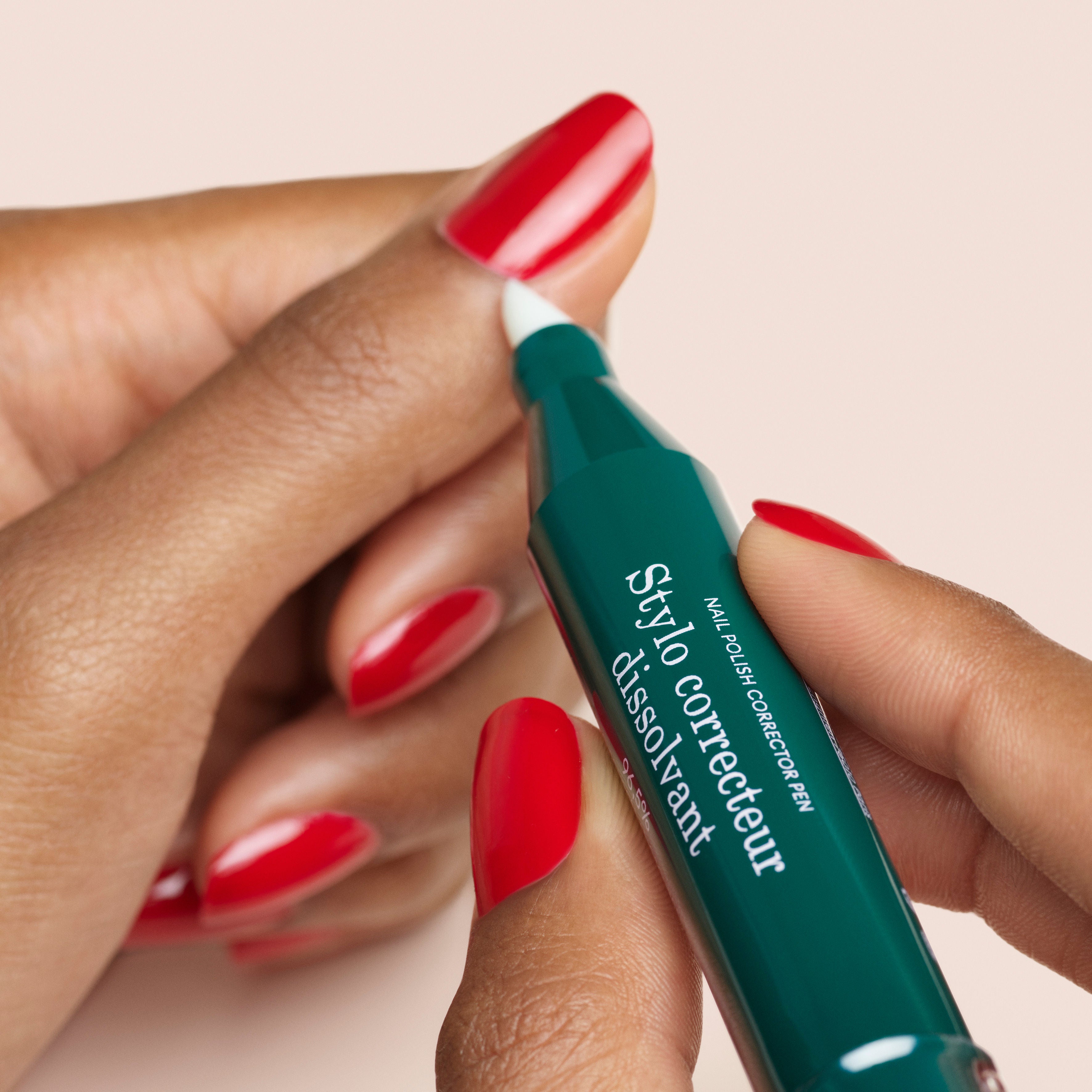 Green Flash Nail Polish Corrector Pen - Quick & Easy Nail Polish Clean Up Tool for Perfect Manicures at Home or Salon