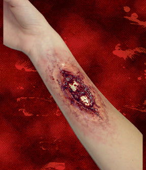 Woochie Professional Latex Single Fracture Special Effects Makeup - Perfect for Halloween, Cosplay, and Horror Movie Costumes