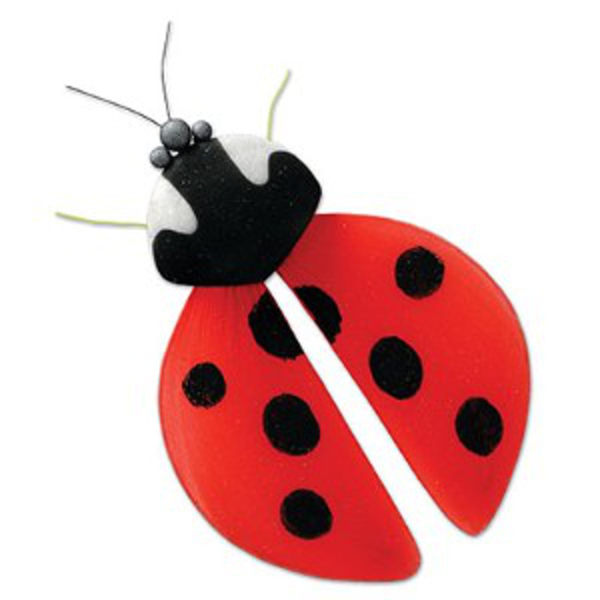 Vibrant Soft Nylon Ladybug Stuffed Animal - 10