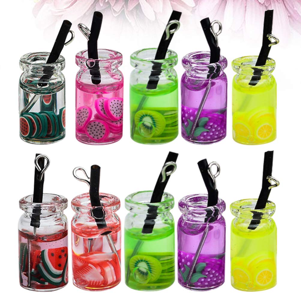 EXCEART Milk Tea Charms Pendant - Fun & Educational Jewelry for Kids to Boost Creativity & Learning | Perfect for Playtime, Dress-Up & Cognitive Development