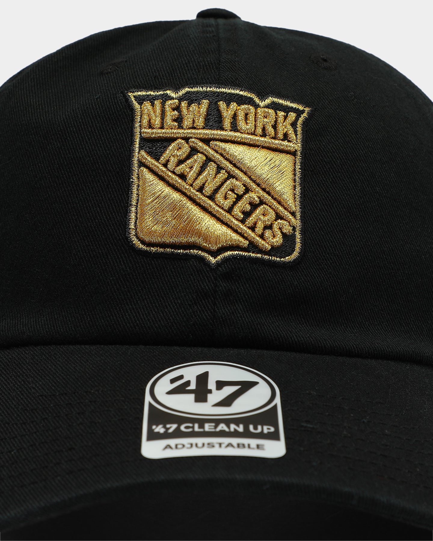 47 Brand New York Rangers Snapback Hat - Black & Gold Adjustable Strapback Cap for Men & Women - Perfect for Sports Fans, Casual Wear, and Outdoor Activities