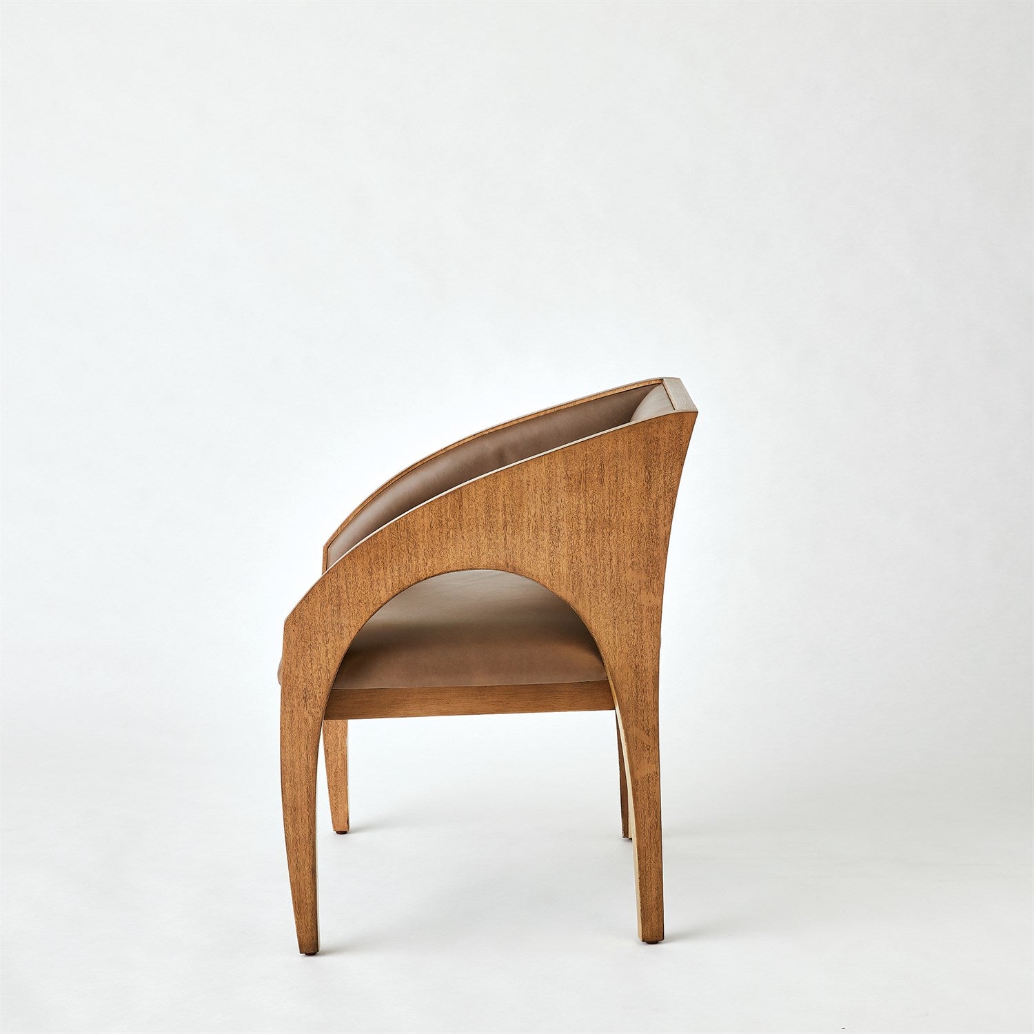 Arches Dining Chair - Nutmeg/Champagne Finish - Modern Wooden Dining Room Chairs for Kitchen, Breakfast Nook, and Restaurant Use