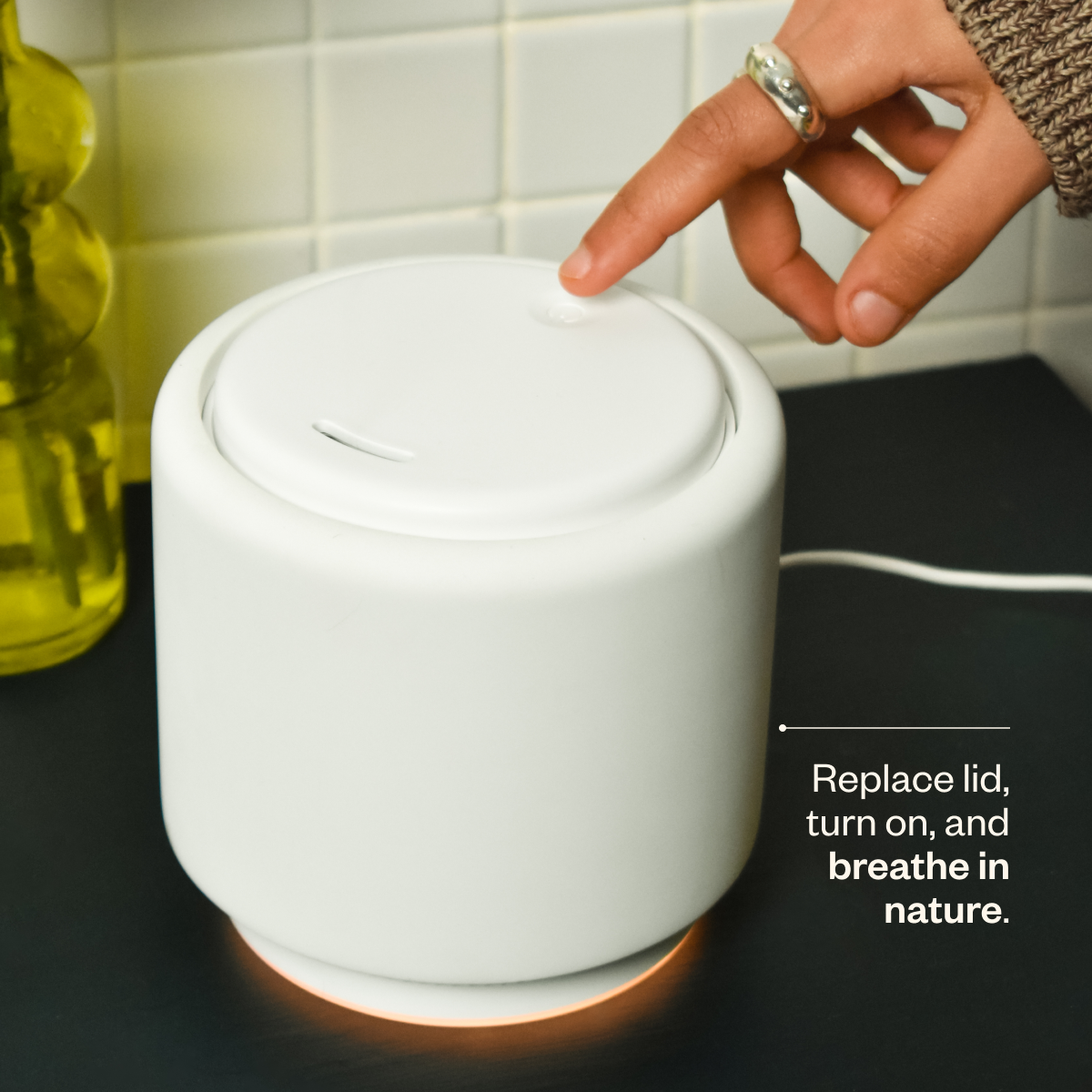 Aroma Halo & Vanilla Skies Essential Oil Diffuser - Premium Home Aromatherapy for Relaxation & Stress Relief | Perfect for Bedroom, Yoga & Meditation Spaces