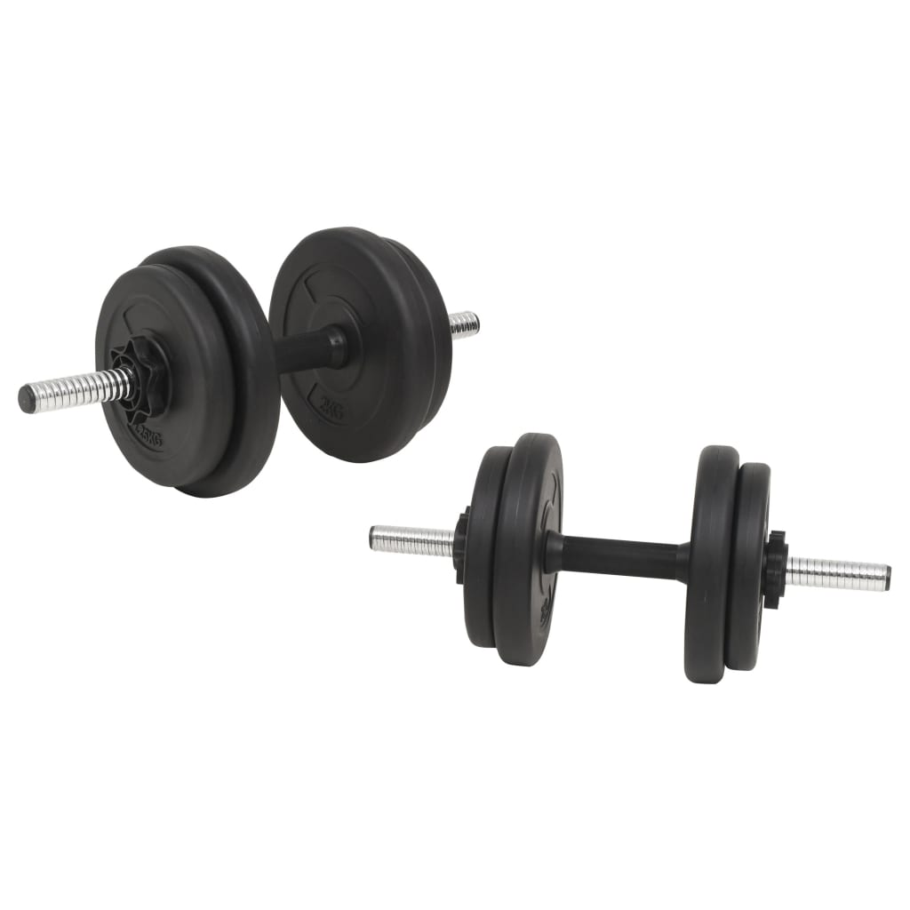 vidaXL 30kg Barbell and Dumbbell Set for Home Gym Strength Training - Perfect for Weightlifting, CrossFit & Full-Body Workouts