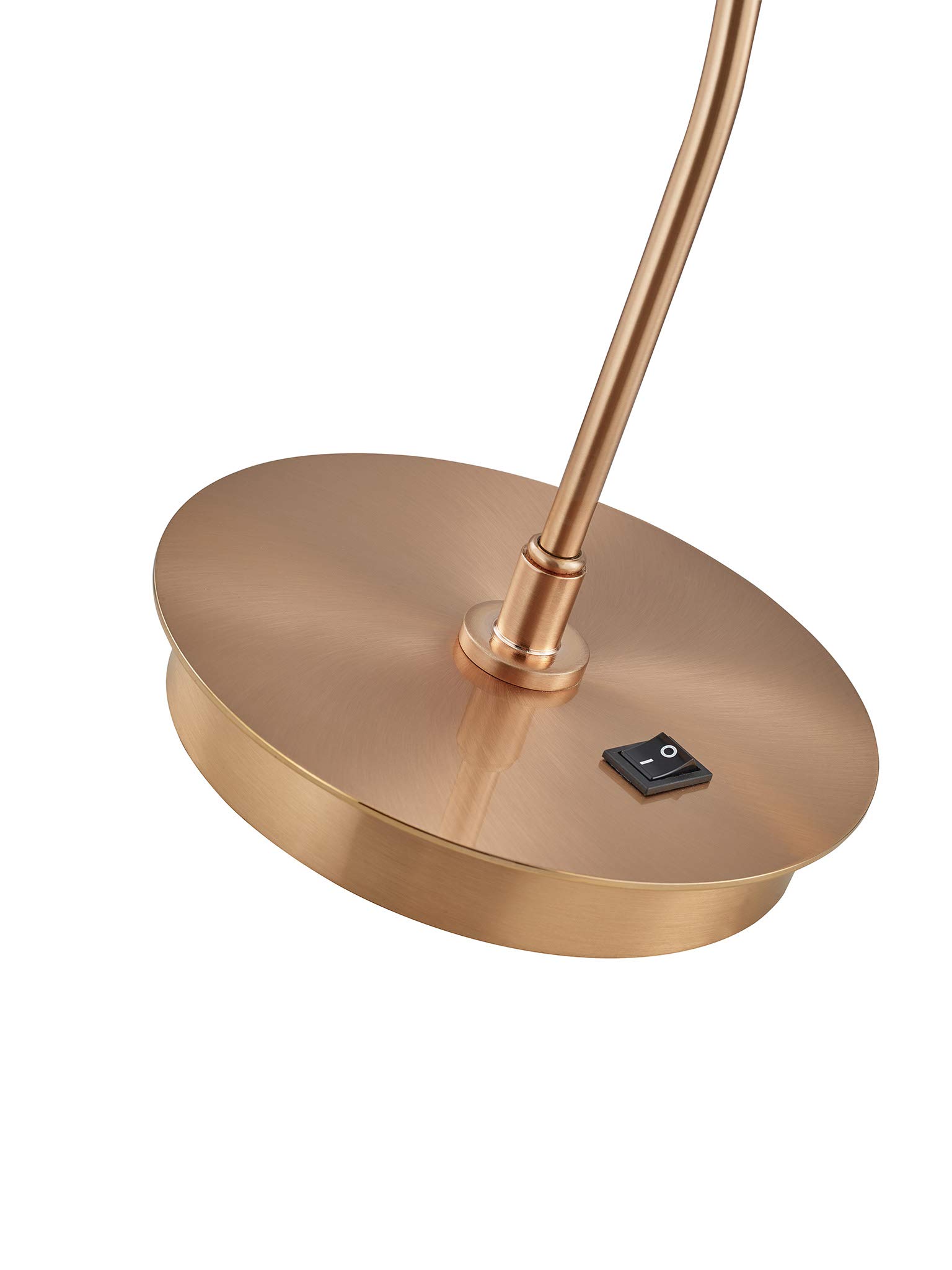 Premium Wilem Desk Lamp - Modern & Luxury Copper Finish Table Lamp for Living Room, Bedroom, Office - Dimmable LED Light for Reading, Working & Home Decor