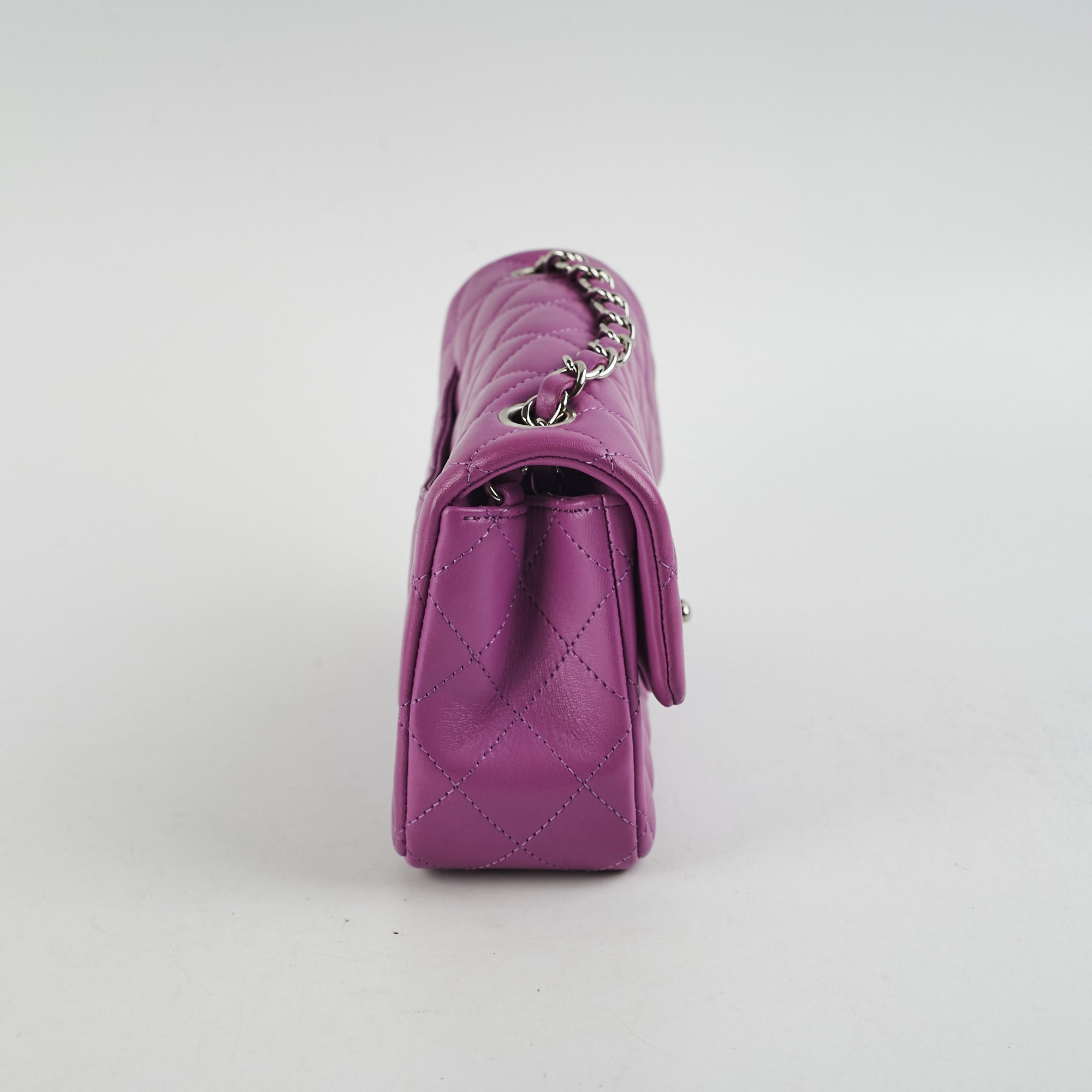 Chanel Mini Rectangular Flap Bag in Purple - Classic Quilted Lambskin with Gold-Tone Hardware | Perfect for Evening Events, Date Nights & Luxury Fashion Collectors