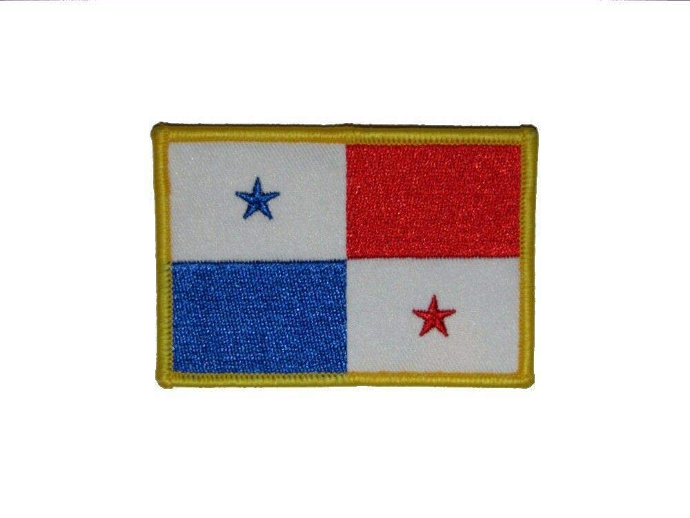 Panama Country Flag Iron On Patch - WS-1-1175 - Customizable Embroidered Badge for Jackets, Bags & Hats | Perfect for Travel Enthusiasts & Souvenir Collectors