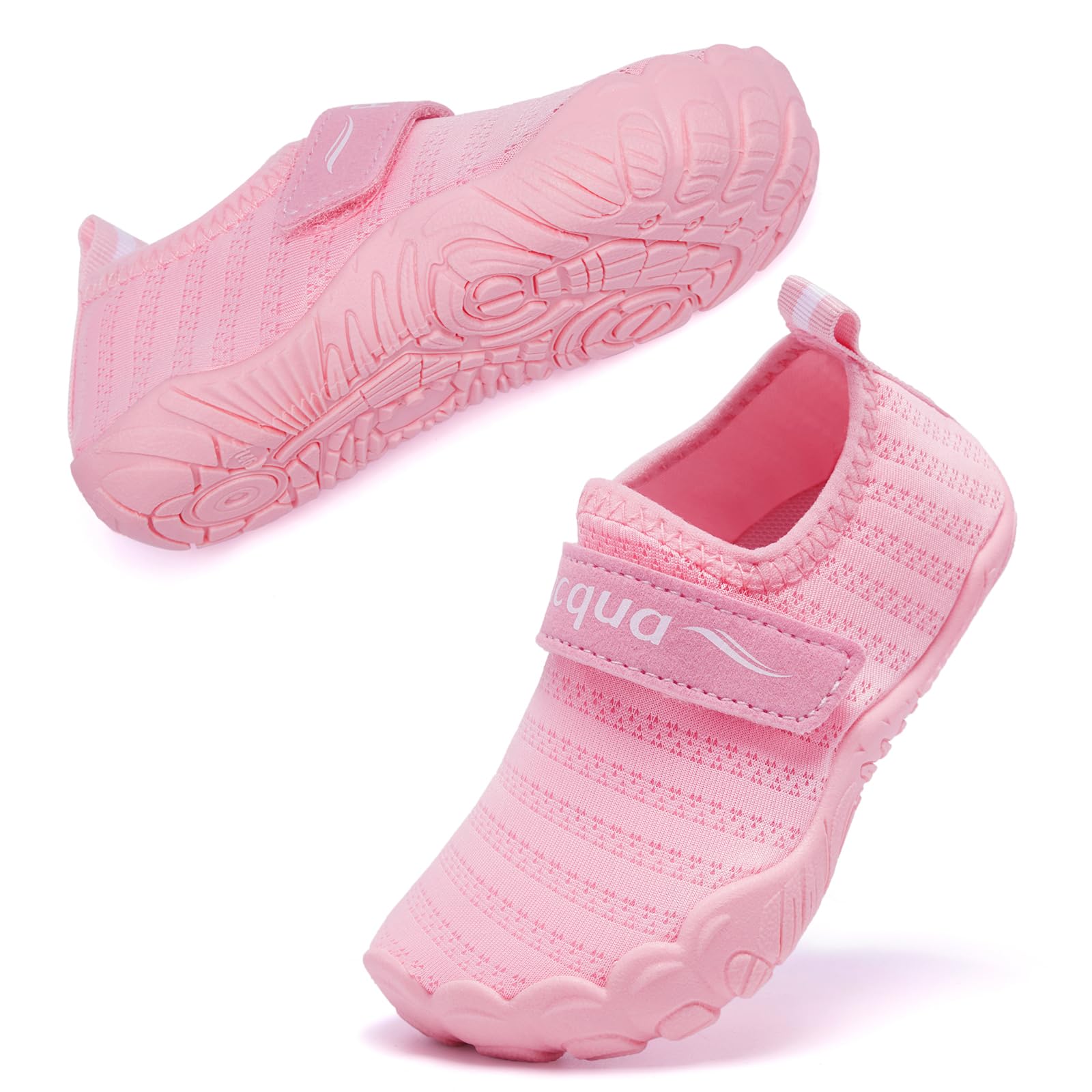 **Racqua Toddler Water Shoes for Boys & Girls - Quick Dry Aqua Shoes for Kids, Barefoot Beach Shoes - Perfect for Swimming, Beach Play, and Water Sports**