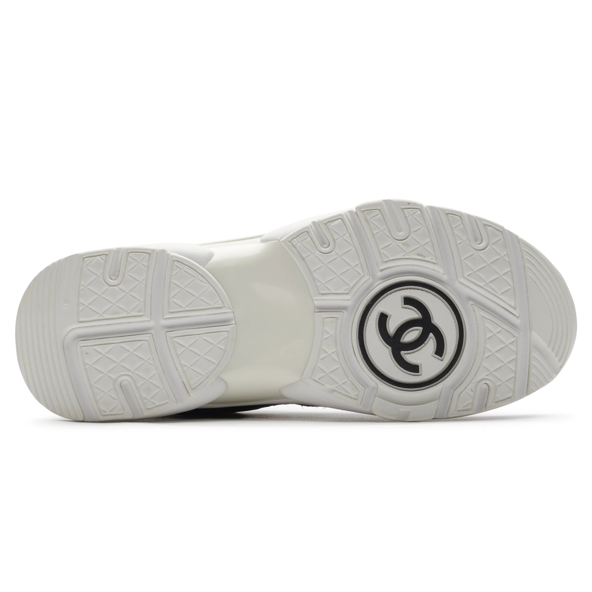 Chanel CC Logo Suede Nylon Purple Blue Sneakers - Authentic Pre-Owned Luxury Shoes for Women | Perfect for Casual Outings, Street Style & Fashion Collectors