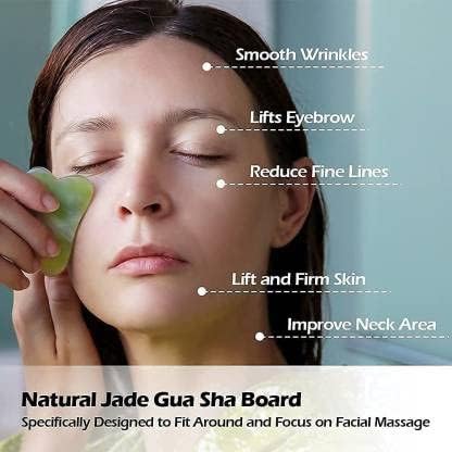 ShopiMoz 2-in-1 Ice Roller & Jade Roller Set for Face, Eyes & Body - Reusable Cooling Massage Therapy for Skin Care & Relaxation - Perfect for Puffiness Relief, Anti-Aging & Stress Relief at Home or Travel