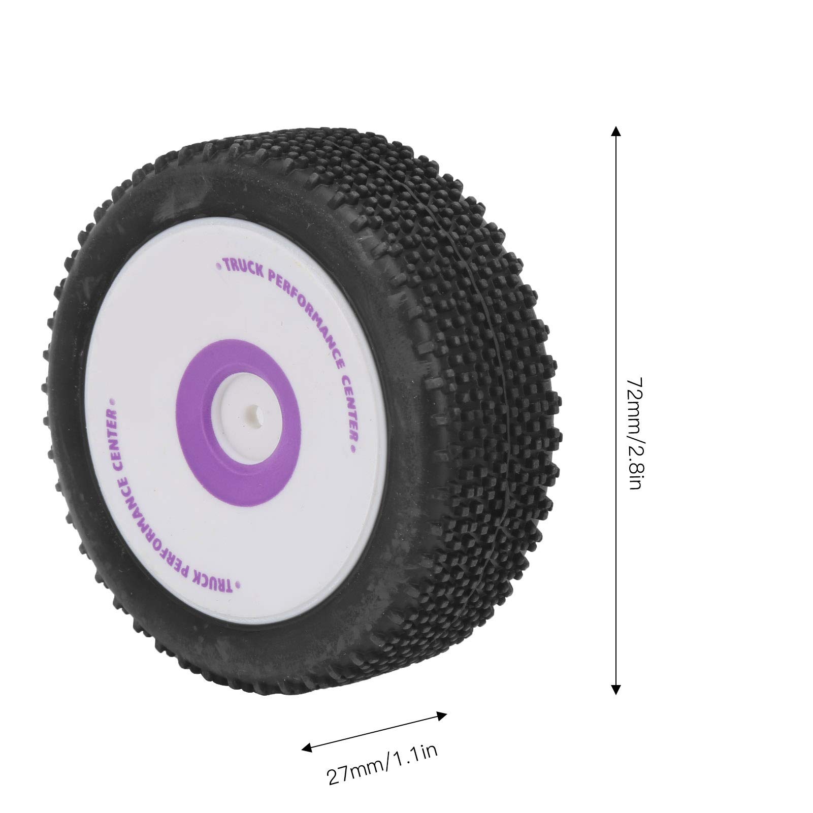 VGEBY 4Pcs Rubber RC Tires - 1/12 Scale Front & Rear Wheels Set for WLtoys 124019 RC Cars | Durable Off-Road Tires for Racing, Crawling & Outdoor Adventures