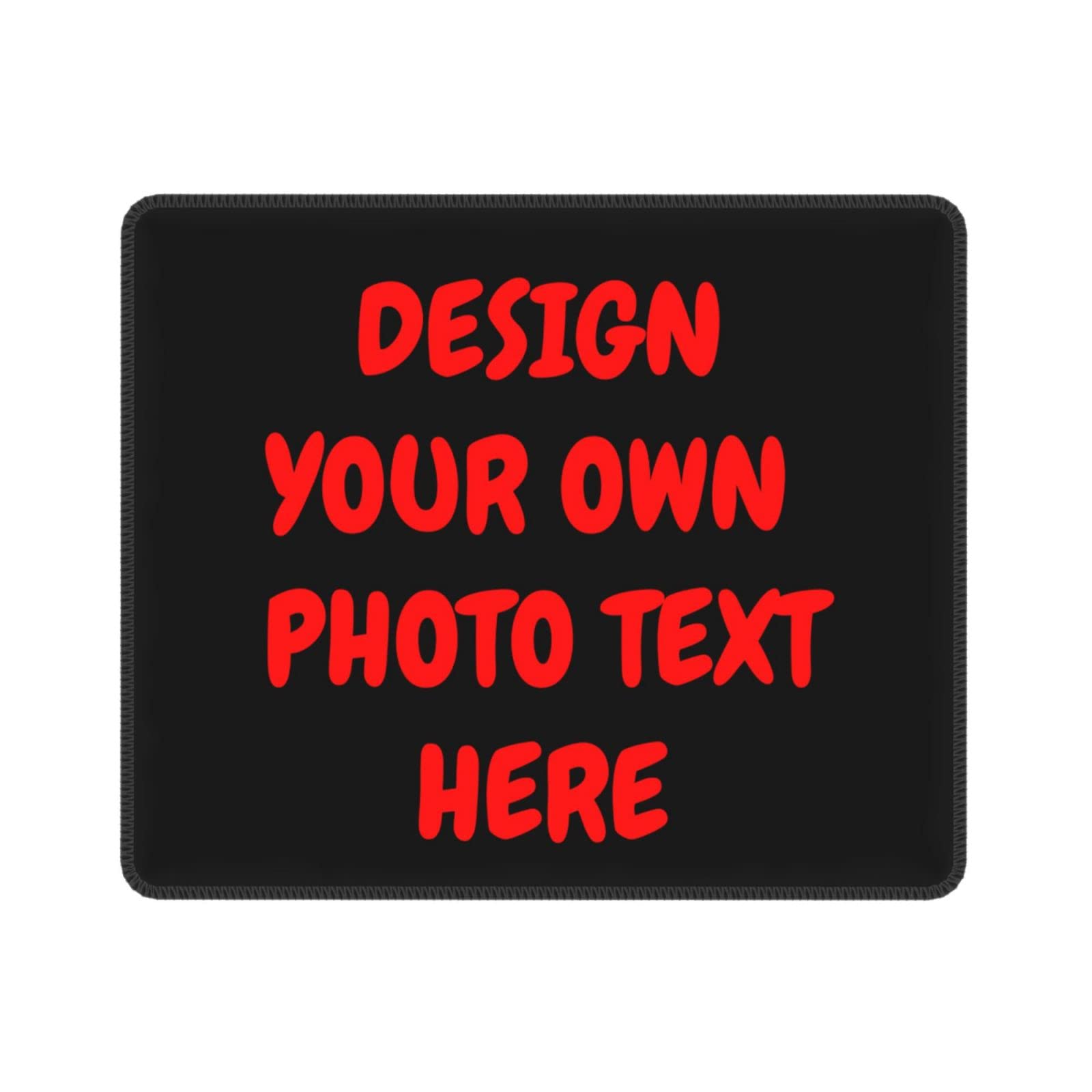 Custom Photo Mouse Pad - Personalized Mouse Mat with Your Text & Image - 12