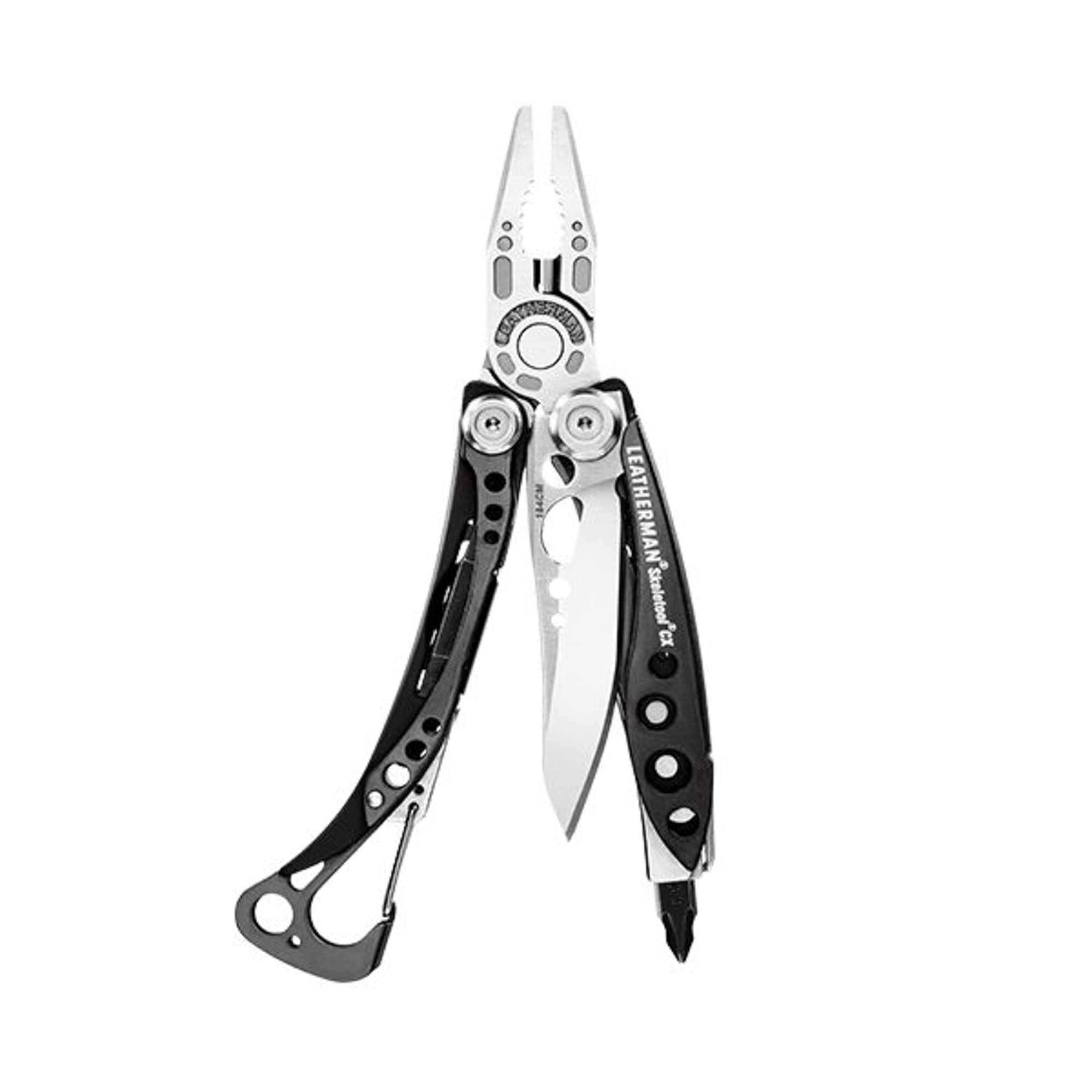 LEATHERMAN Skeletool CX Lightweight Multitool - Stainless Steel Pocket Knife with Pliers, Bottle Opener & Carabiner Clip | Perfect for Camping, Hiking, EDC & Outdoor Adventures