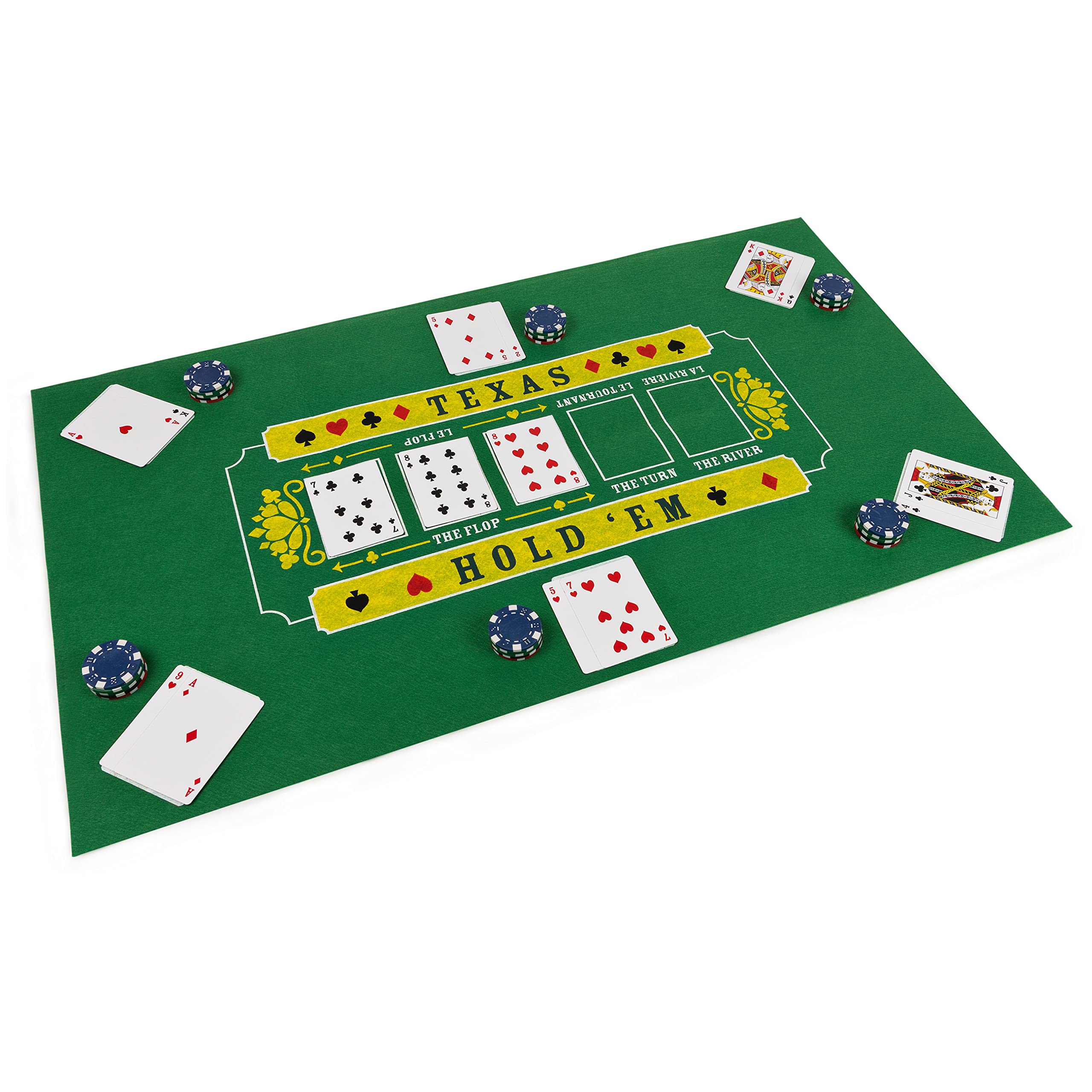Premium Casino Game Set - 3-in-1 Classic Table Games: Craps, Blackjack & Poker for Adults & Teens Age 10+ | Perfect for Game Nights, Parties & Family Entertainment