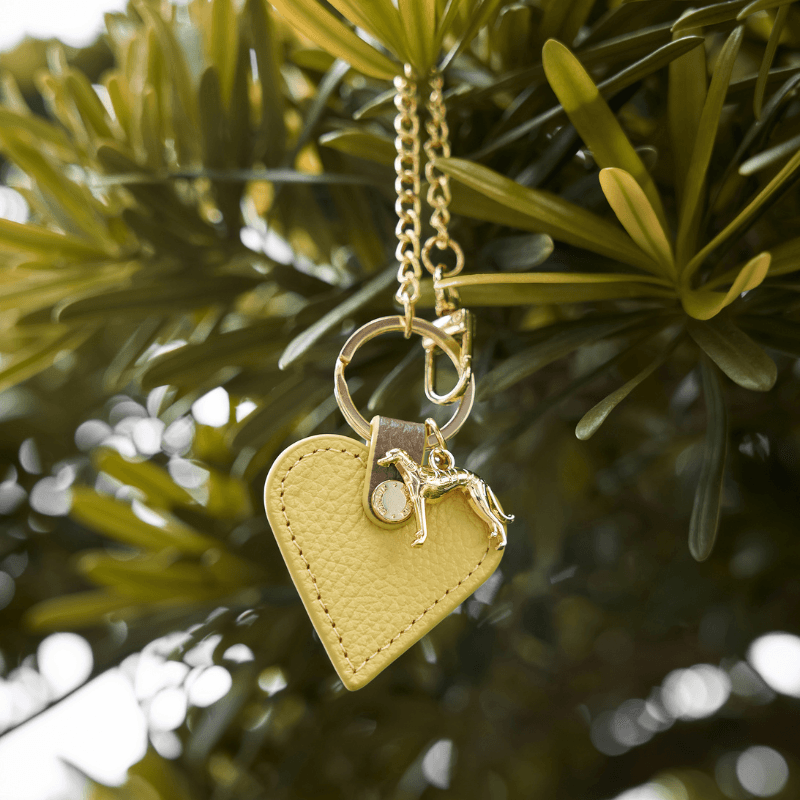 Rosy Leather Heart Bag Charm - Elegant & Stylish Keychain for Women, Perfect for Handbags, Backpacks & Gift Giving