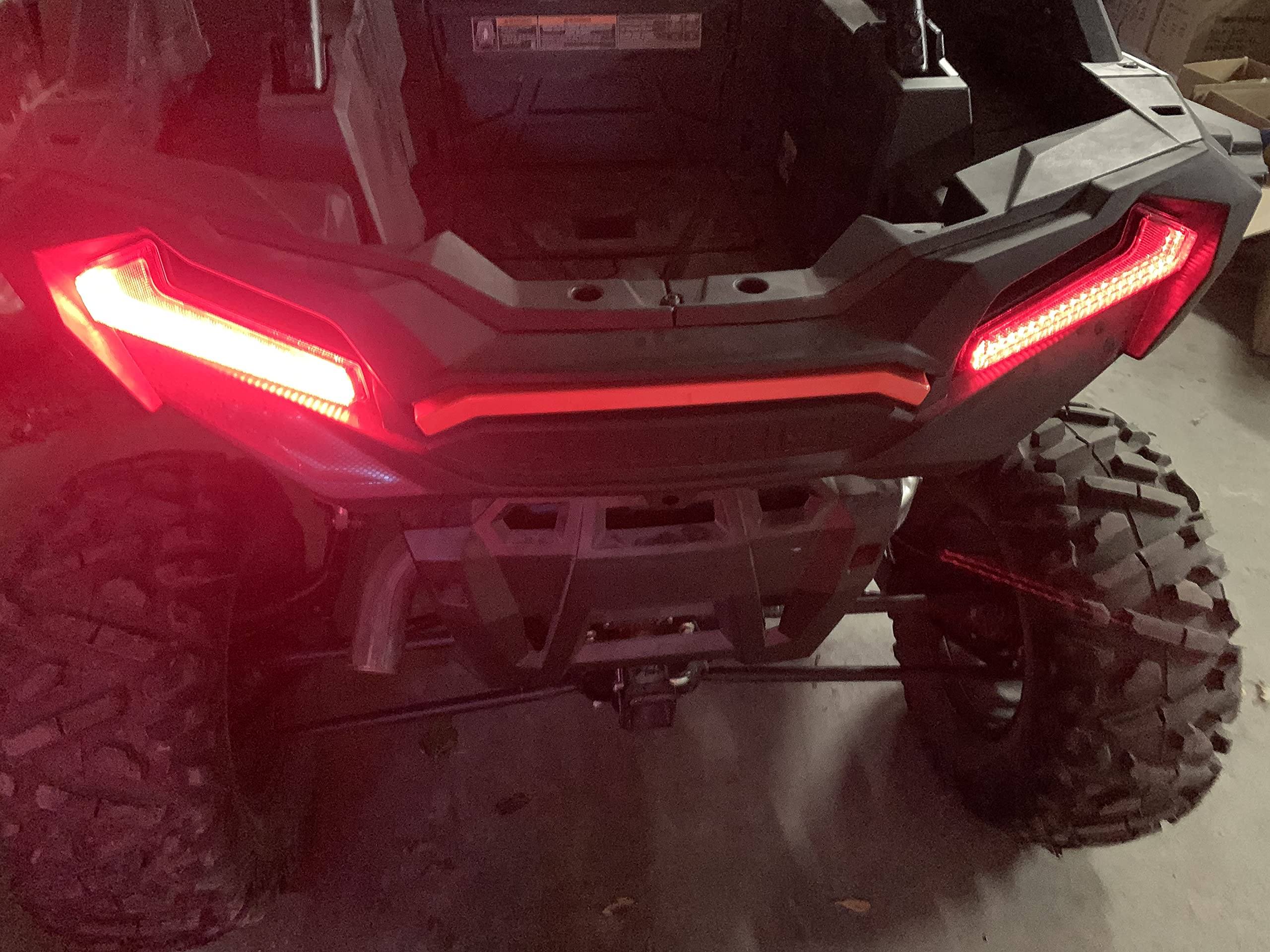 Street Legal Turn Signal Kit with Fang Lights & Black Lever Column Switch for 19-23 Polaris RZR XP 1000/Turbo/Turbo S & 21+ Trail Models - Plug & Play Installation for Off-Road Adventures & Safe Night Riding