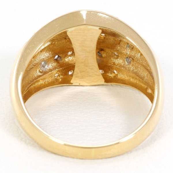 18K Yellow Gold & White Gold Diamond Ring for Women - Elegant Wedding, Engagement, Anniversary Gift - Perfect for Proposals, Bridal Jewelry & Special Occasions