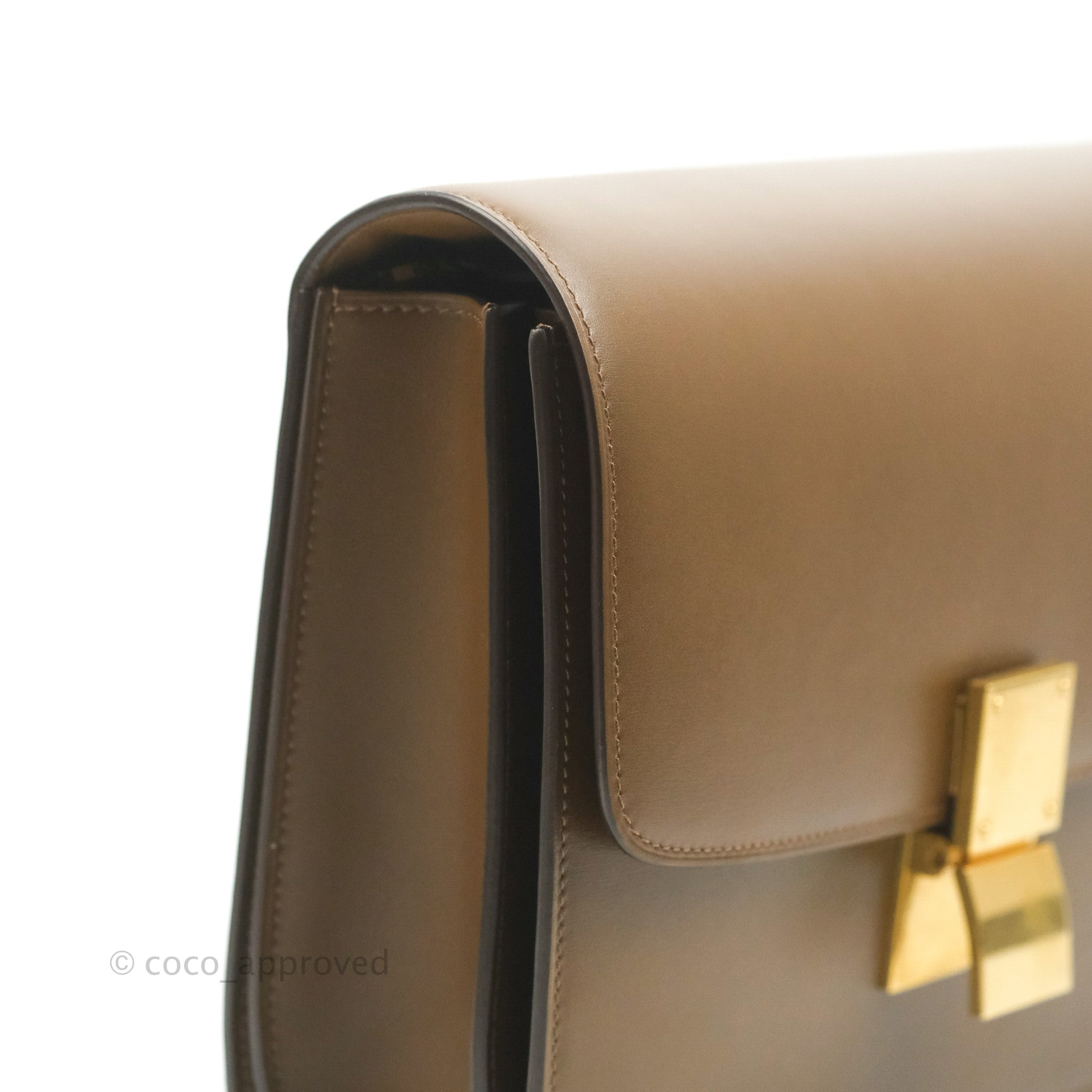 Celine Medium Classic Box Bag in Caramel Smooth Calfskin Leather - Luxury Crossbody Purse for Women, Perfect for Work, Travel & Everyday Use