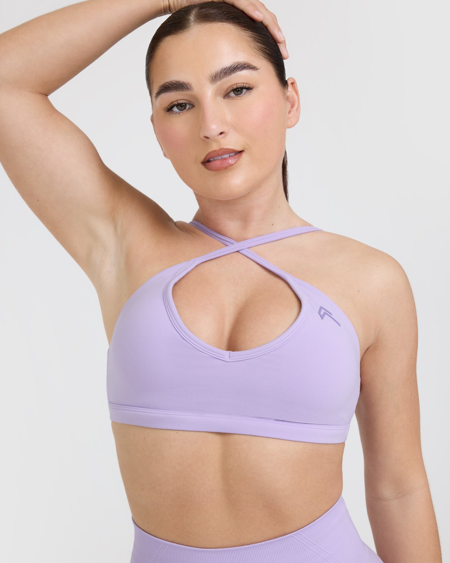Timeless Strappy Bralette - Comfortable Wireless Lace Bralette in Lavender Purple | Perfect for Yoga, Lounge Wear & Everyday Comfort