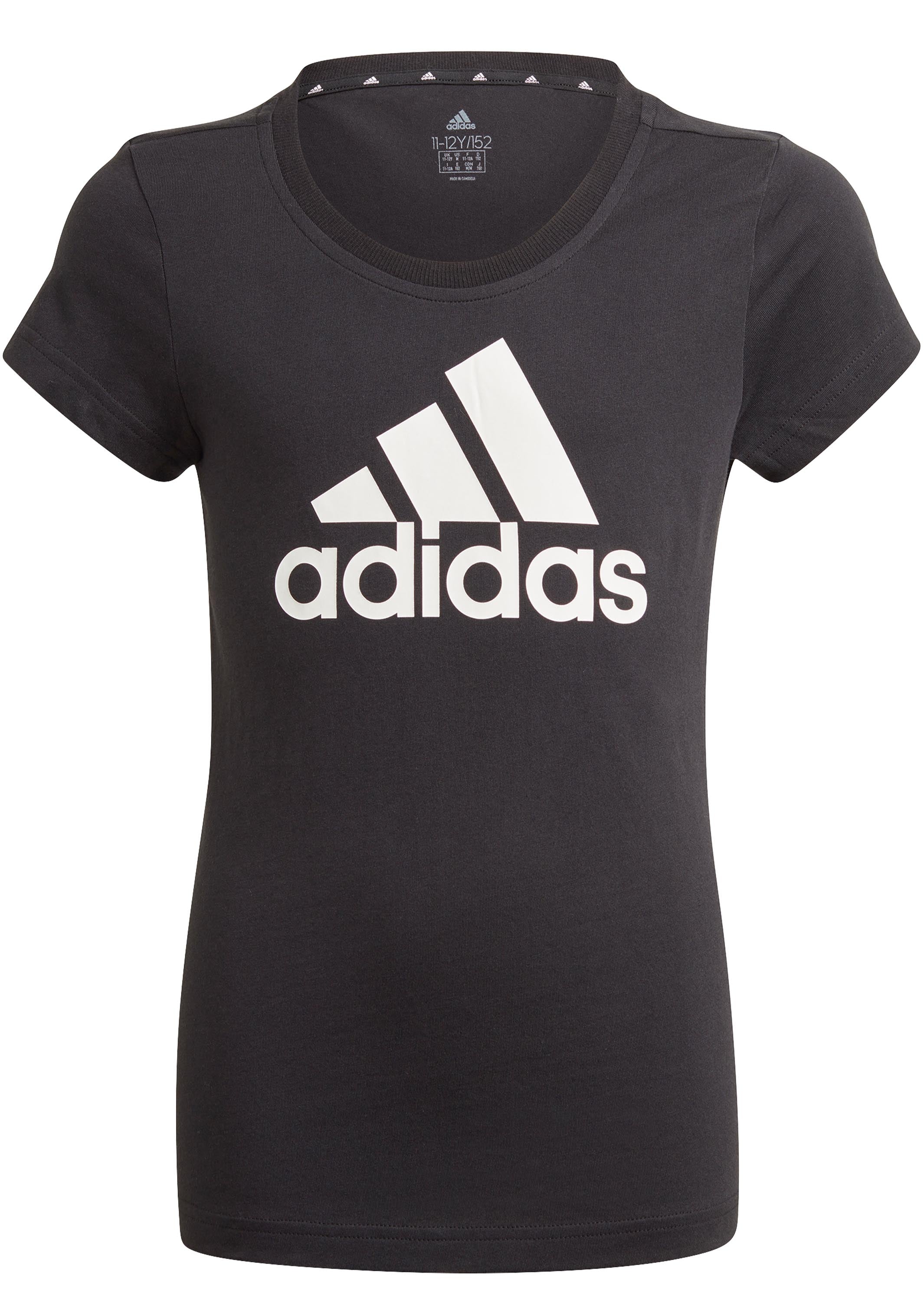 Adidas Junior Basic Tee - Soft Cotton Short Sleeve T-Shirt for Kids | Comfortable Casual Wear for School, Play & Everyday Outfits