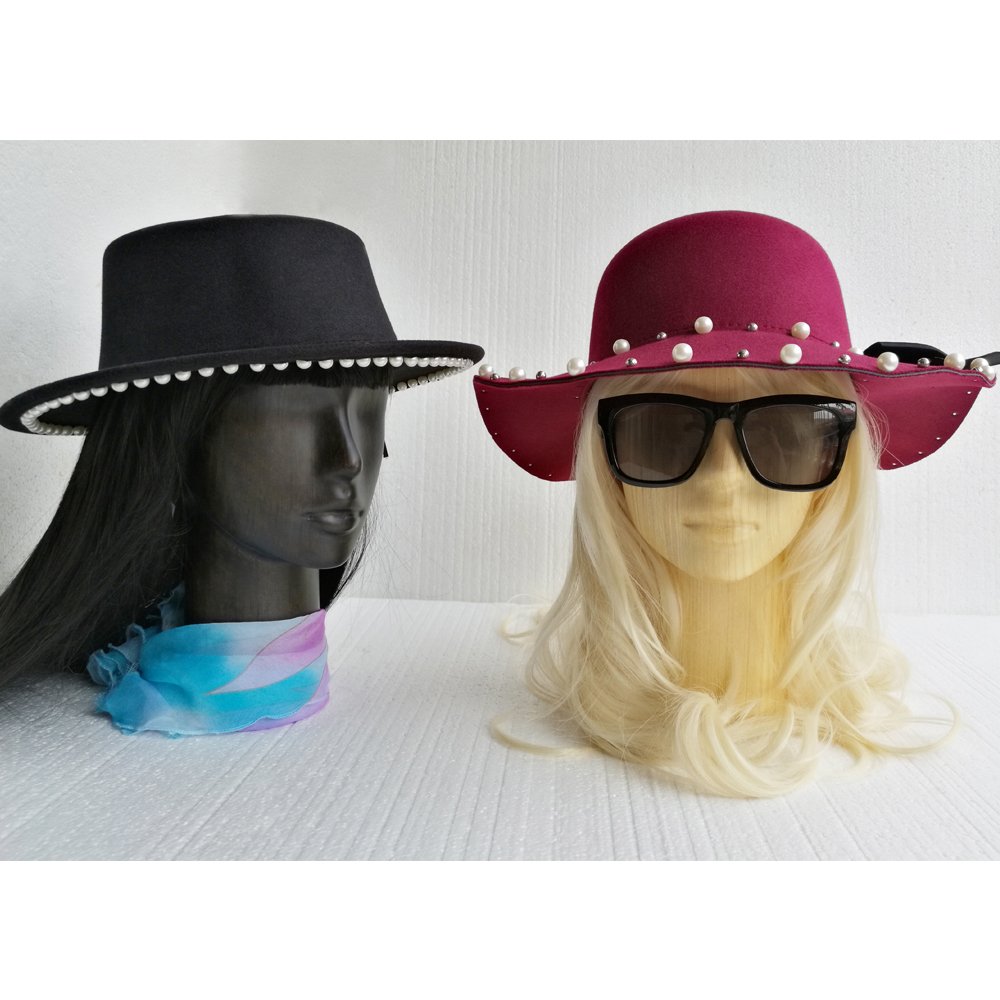 Kukin Natural Wooden Female Mannequin Head for Glasses Display - Perfect for Eyewear Showcase, Salon Decor, and Photography Props