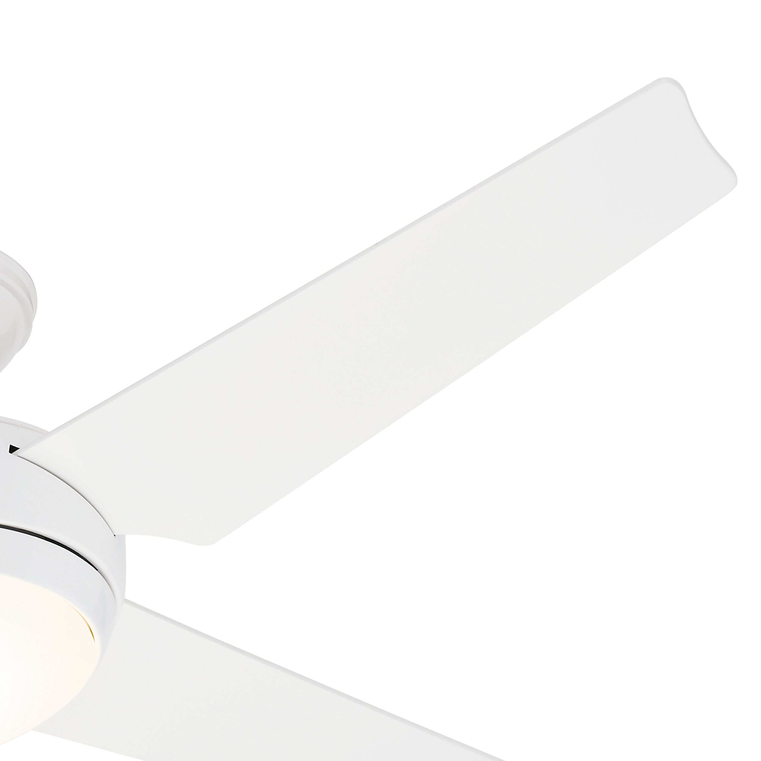 Hunter Fan 52 Inch White Ceiling Fan with Reversible Blades - White/Maple Finish (Renewed) - Perfect for Living Room, Bedroom & Outdoor Spaces