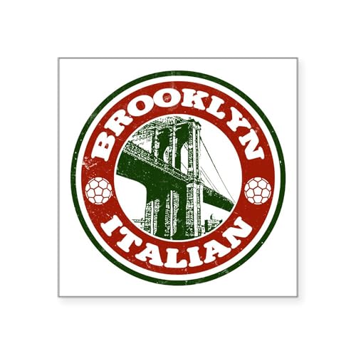 White - Brooklyn New York Italian Sticker