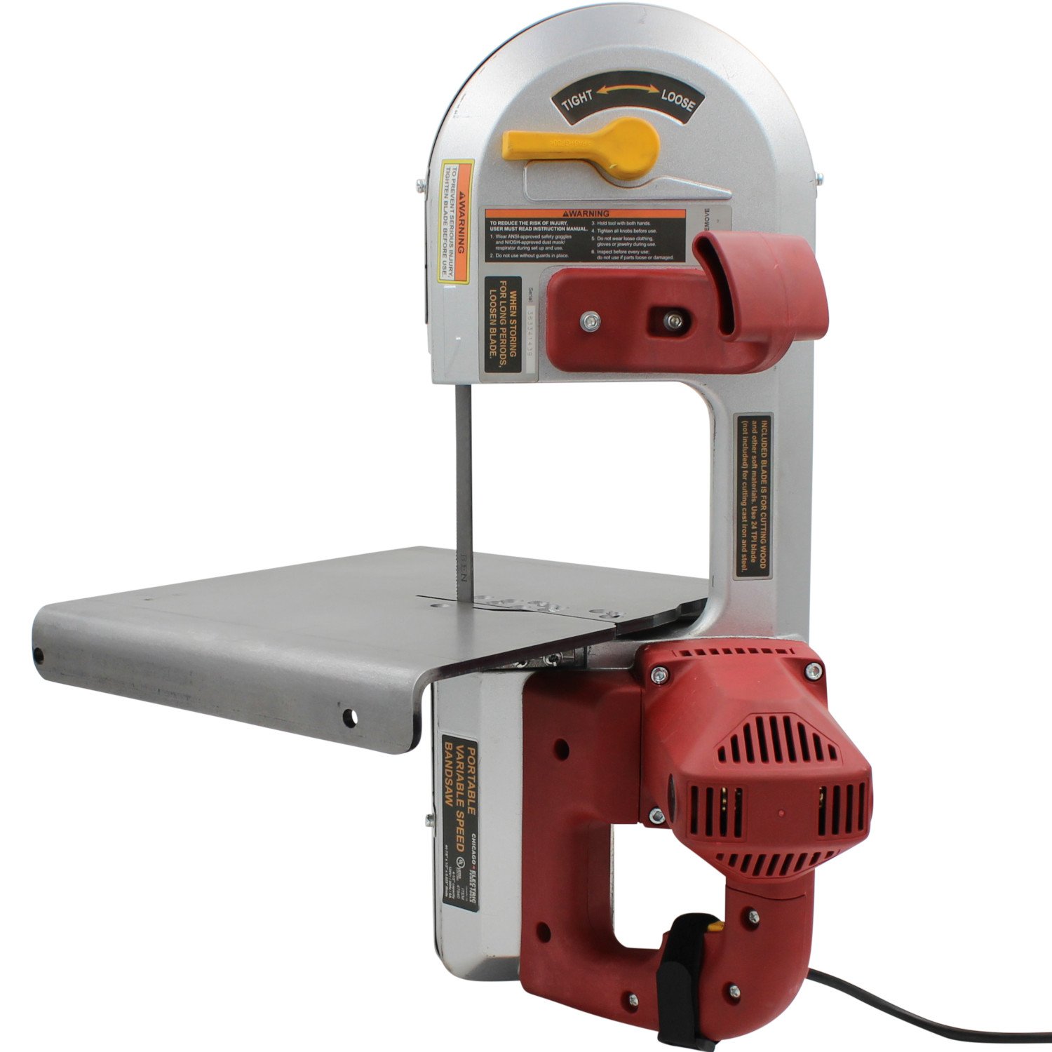 SWAG Off Road V1.0 Portable Band Saw Stand with Foot Switch - Heavy Duty Metal Cutting Workstation for DIY Projects & Metal Fabrication | Perfect for Workshops, Construction Sites & Home Garages