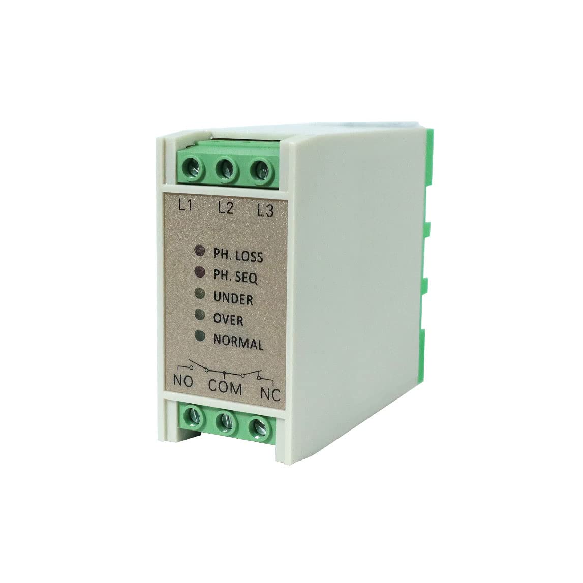 ATO 3 Phase Voltage Monitoring Relay - SPDT for Phase Failure, Undervoltage & Overvoltage Protection (480V AC) | Electric Motor, Pump, Fan & HVAC System Safety Device | Industrial & Commercial Electrical Applications