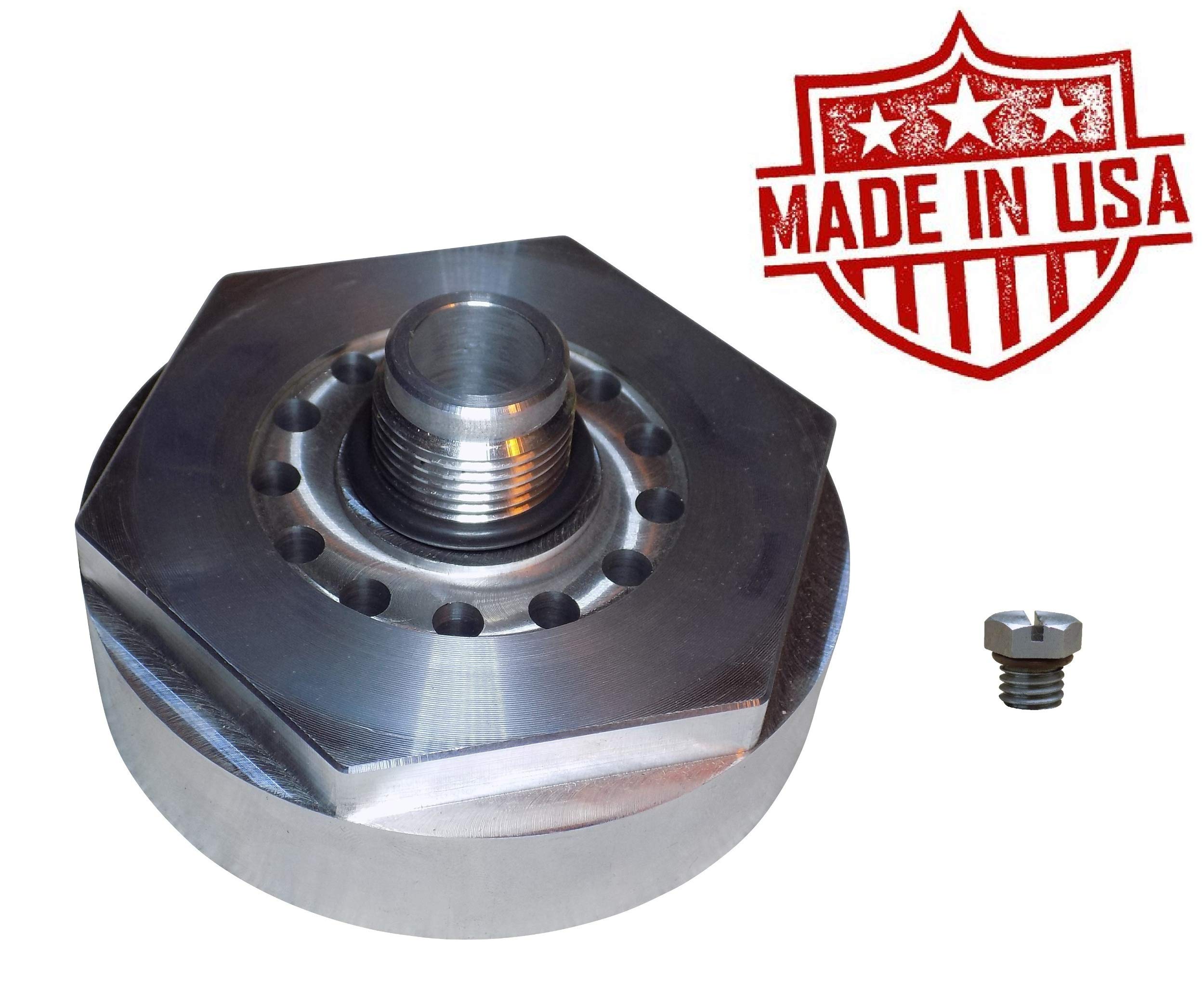 CAT Fuel Filter Adapter Replacement for 2001-2016 Chevy/GMC 6.6L Duramax Diesel Engines - Compatible with LLY LBZ LMM LML Models - Perfect for Off-Road Trucks & Heavy-Duty Towing