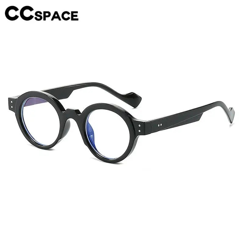CCspace Unisex Full Rim Round Polycarbonate Reading Glasses R57194 - Stylish & Durable for Reading, Computer Work & Daily Use