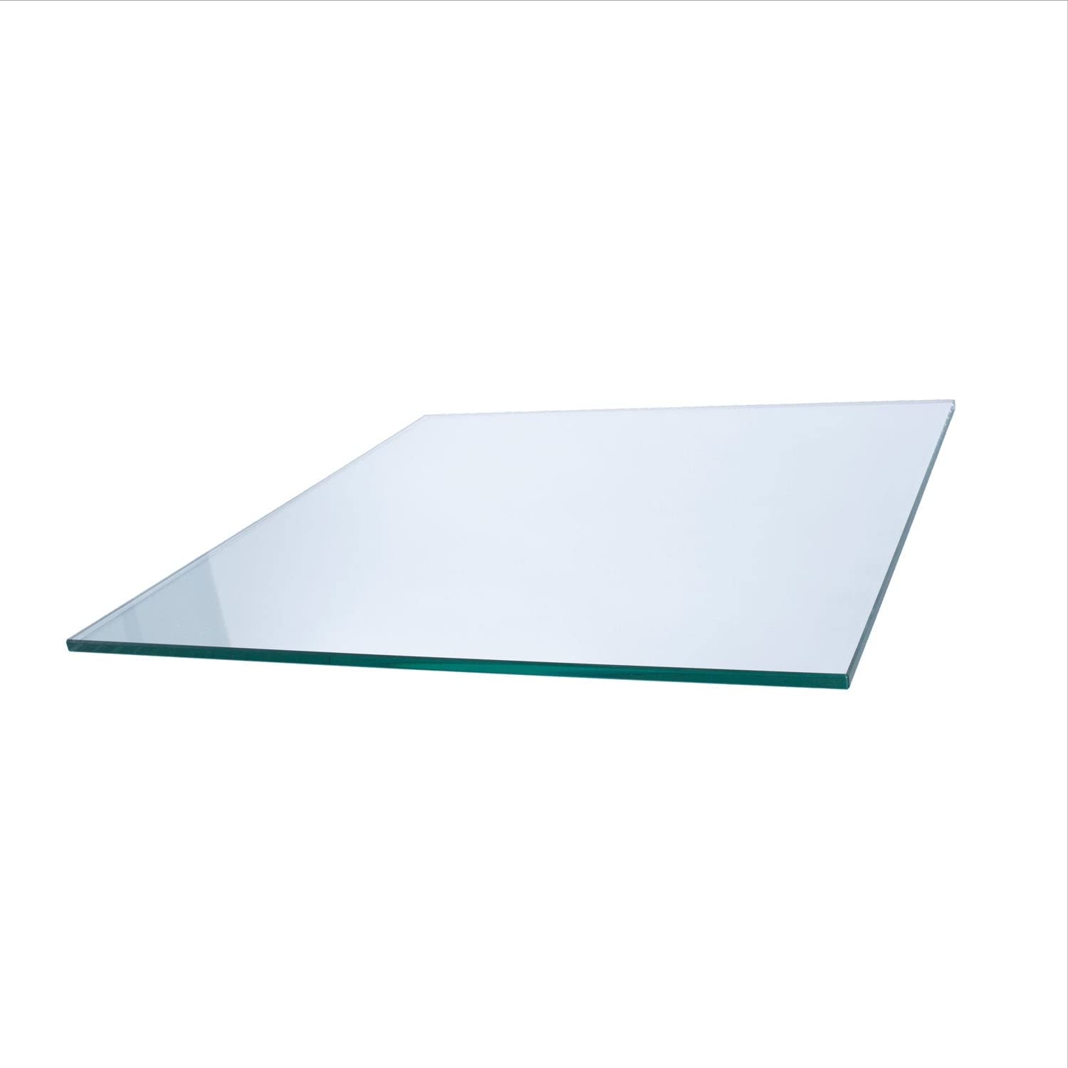 Spancraft 29 Inch Square Clear Tempered Glass Table Top - 3/8 Inch Thick with Flat Polish Edge - Perfect for Dining Tables, Coffee Tables, and Home Decor