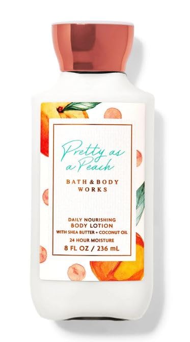 Pretty as a Peach Nourishing Body Lotion by Bath & Body Works - 8 Fl Oz | Hydrating & Moisturizing for Soft, Smooth Skin | Perfect for Daily Use, Gift Sets & Self-Care Routine
