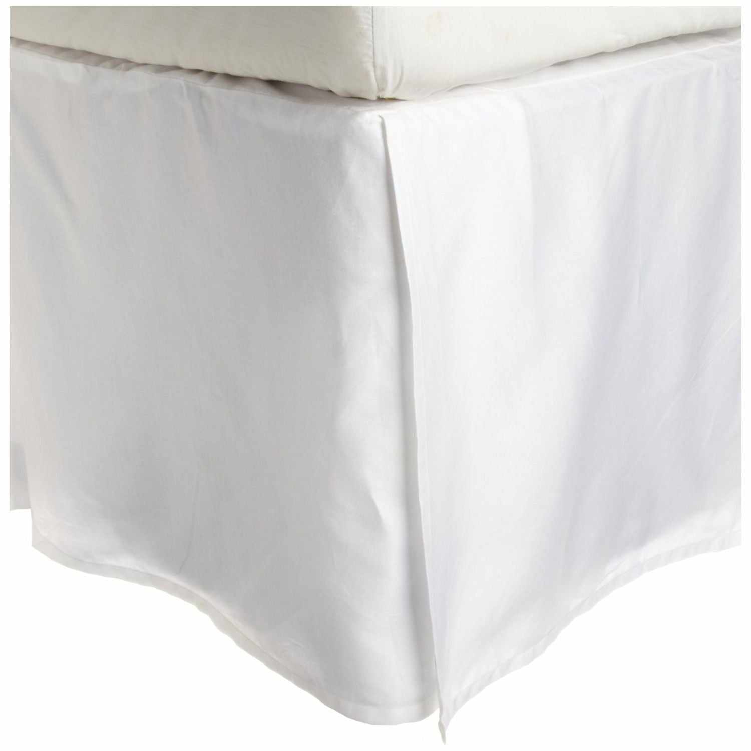 Premium 15-Inch Drop Striped Bed Skirt - 300 Thread Count Luxury Dust Ruffle for Queen/King Size Beds - Perfect for Modern Bedroom Decor & Hotel Style Bedding