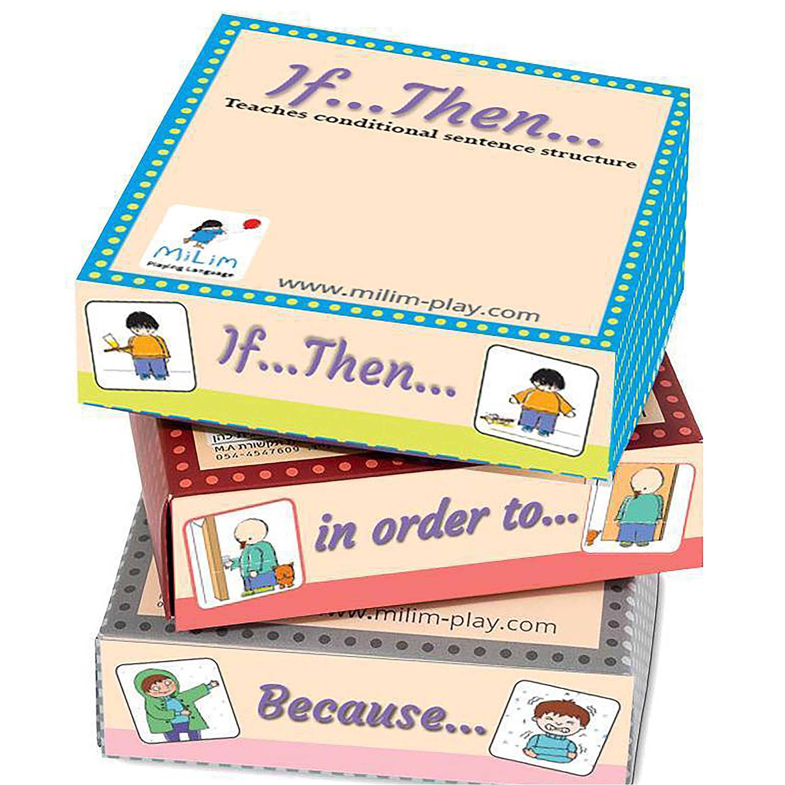 Milim Speech Therapy Toys for Toddlers Age 2+ | Autism Learning Tools with Flash Cards & Sentence Building Games | Speech Therapy Book & Activity Cards | Educational Game Kit (3-Piece Set) for Early Childhood Development & Special Needs Therapy
