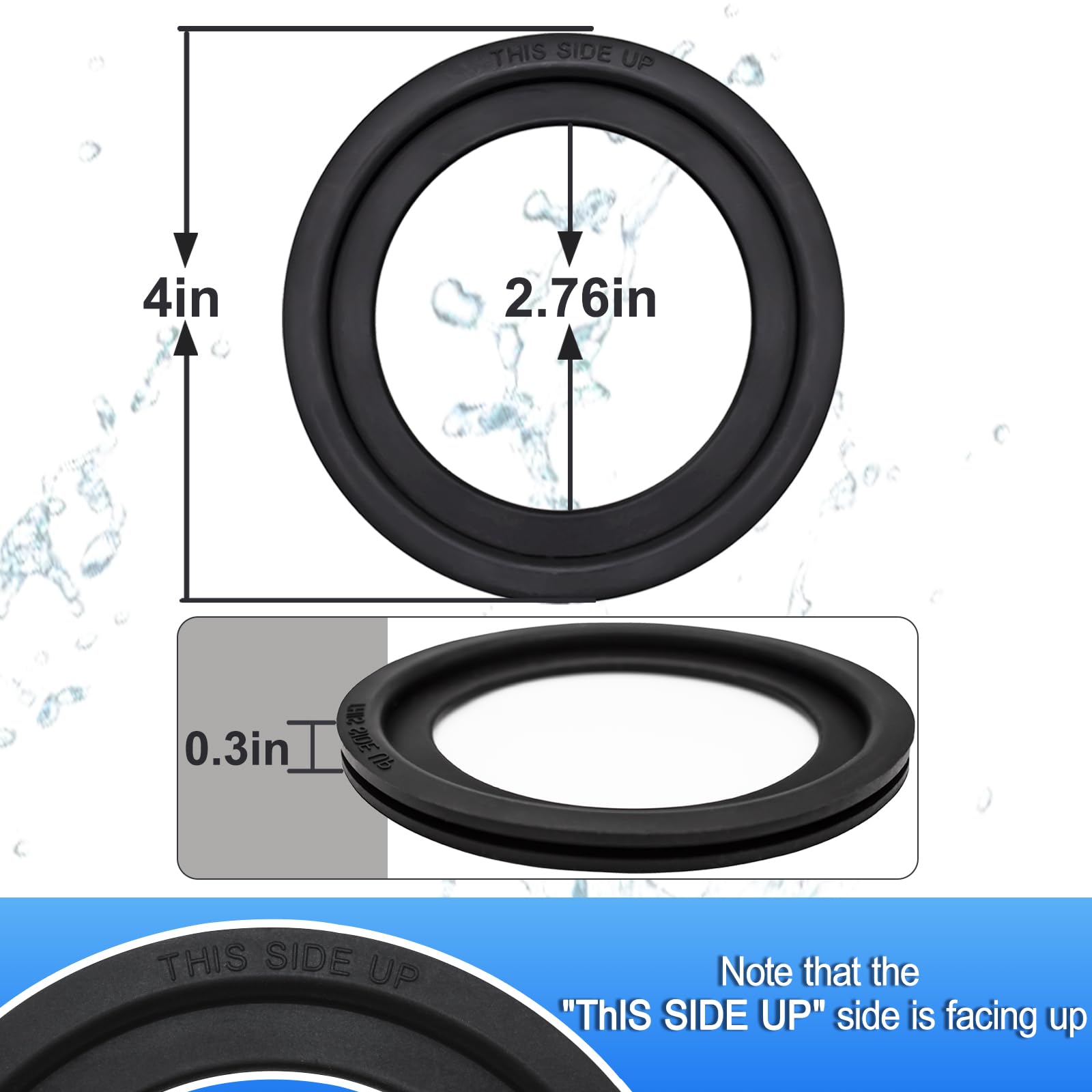 Dometic 300/310/320 RV Toilet Seal Replacement Kit - 3 Pack Flush Ball Rubber Gasket (Replaces Part #385311658) | Perfect for Camper, Motorhome & Travel Trailer Toilet Repairs