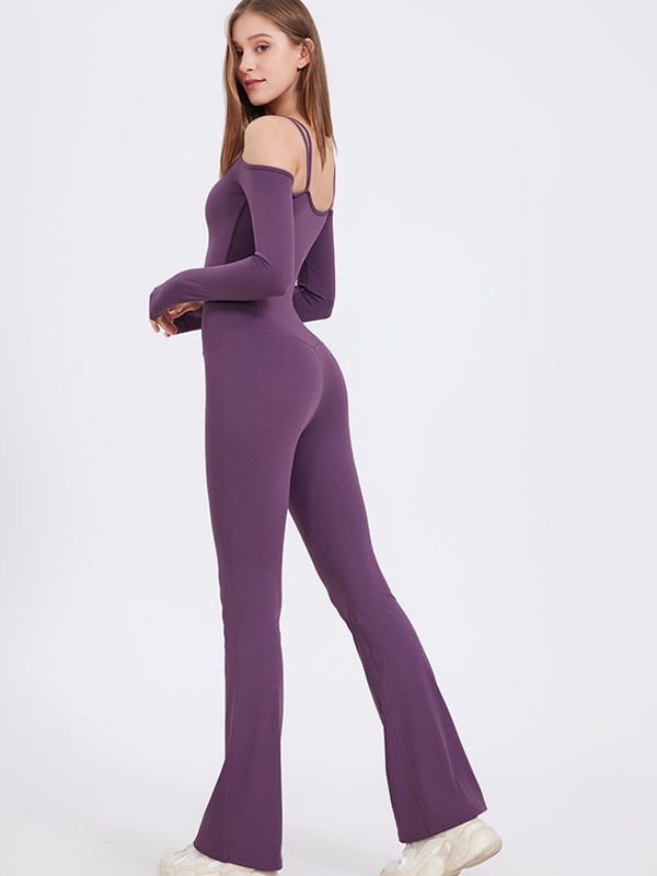 ZASUWA Women's U Neck Scrunch Butt Elastic Tight Jumpsuit - Sexy Bodycon Romper for Night Out, Clubwear & Casual Fashion