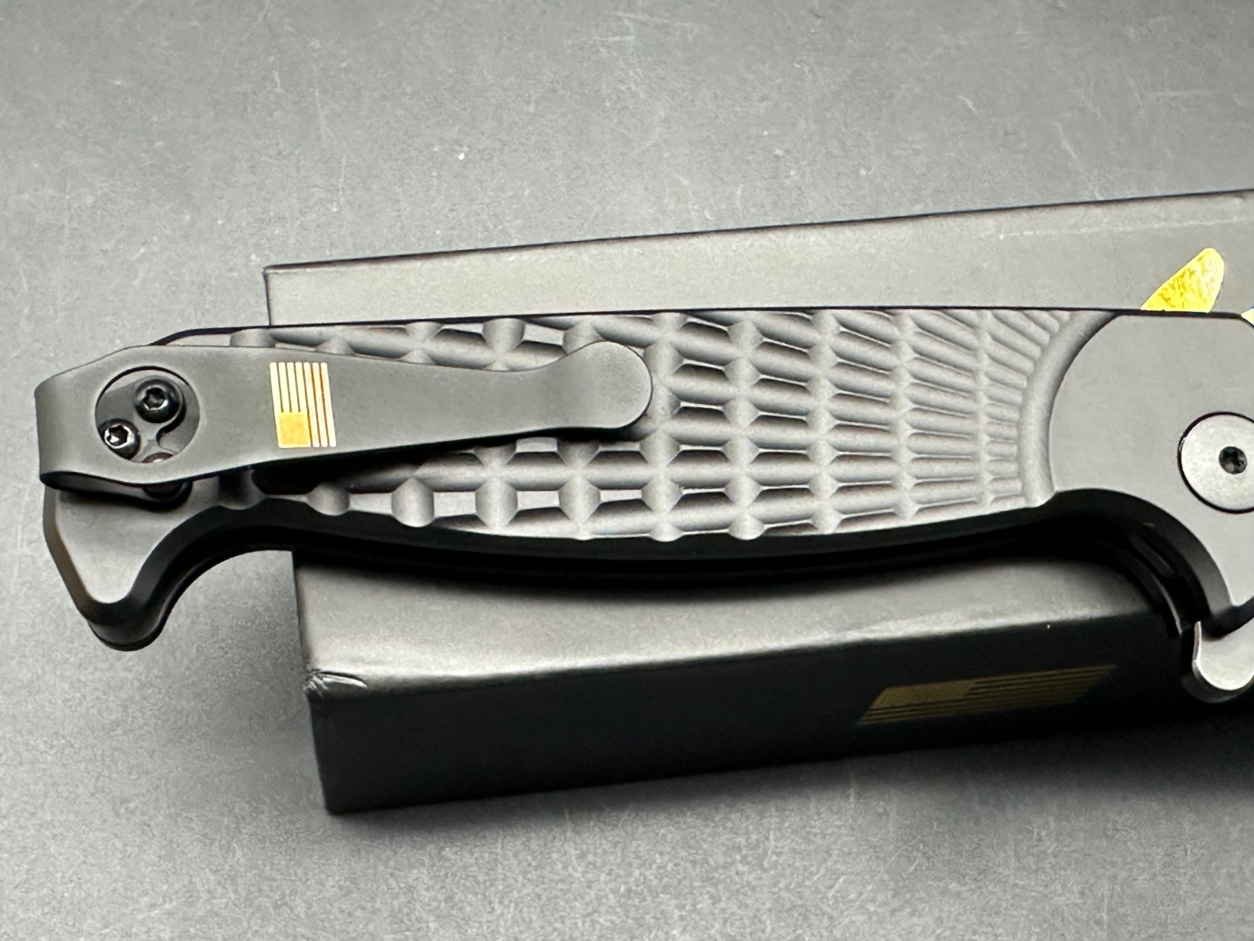 Half Face Blades Crow Folder S45VN Tactical Folding Knife - EDC Pocket Knife for Outdoor Camping, Hunting & Survival Gear