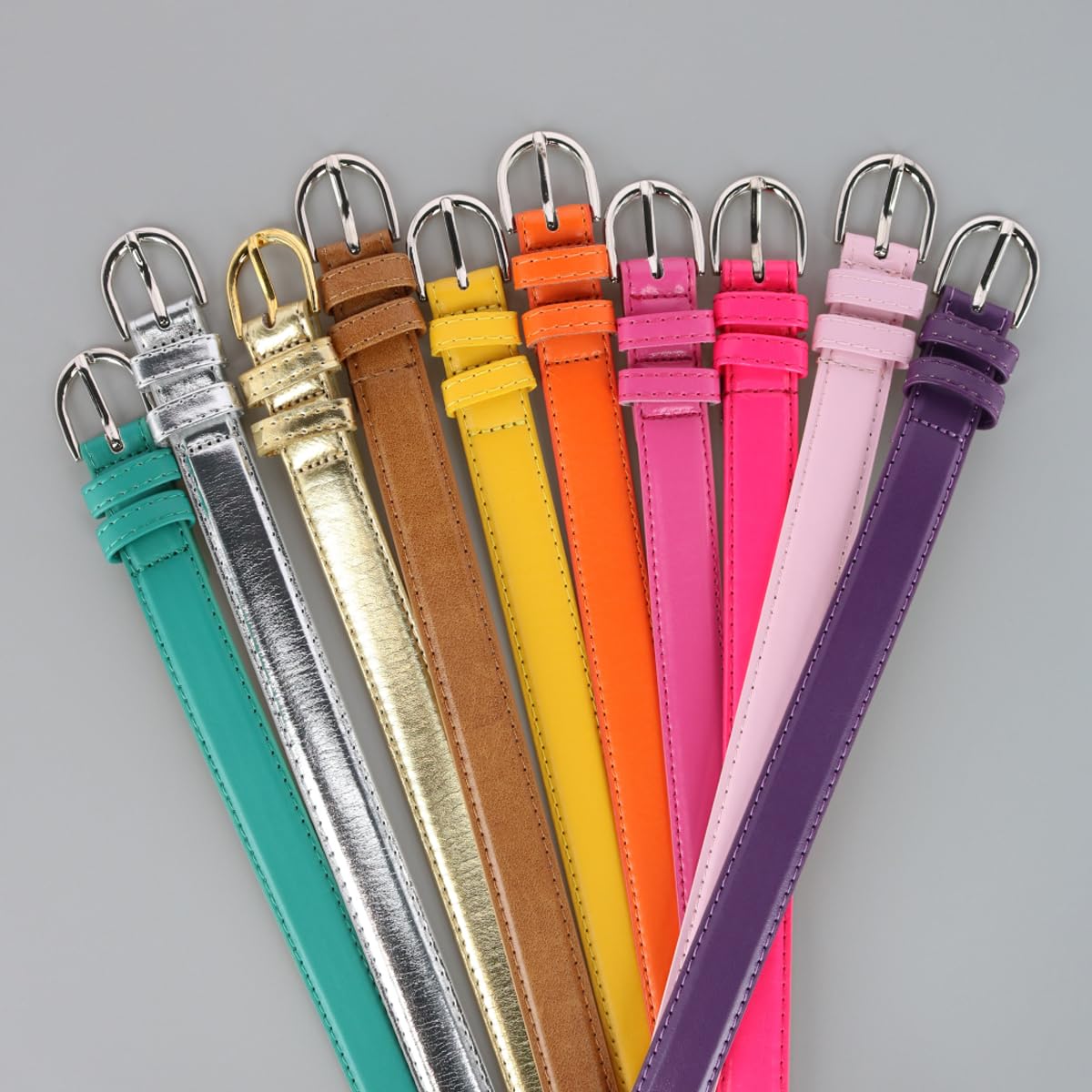CTM® Kids Leather Dress Belt - 1 Inch Width Adjustable Strap for Boys & Girls - Perfect for School Uniforms, Formal Events & Everyday Wear