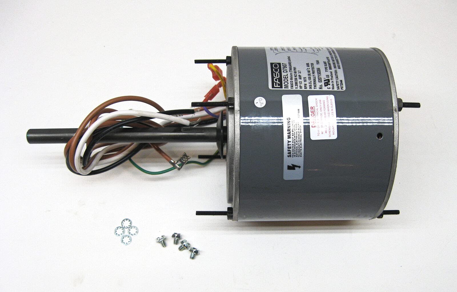 LYYRMF 1/2 HP 1075 RPM 230V AC Condenser Fan Motor - Replacement for D7907 - Perfect for HVAC Systems, Air Conditioner Units & Commercial Cooling Equipment