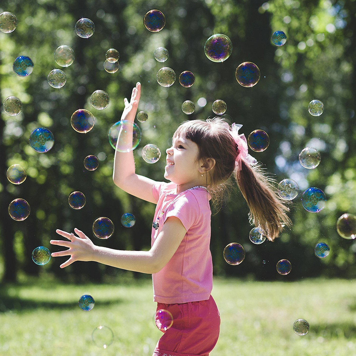 Automatic Bubble Blower Machine for Kids - Portable Bubble Maker for Parties, Weddings & Outdoor Play - Fun Bubble Blowing Toy with 500+ Bubbles per Minute - Perfect for Birthday Events, Backyard Fun & Summer Activities