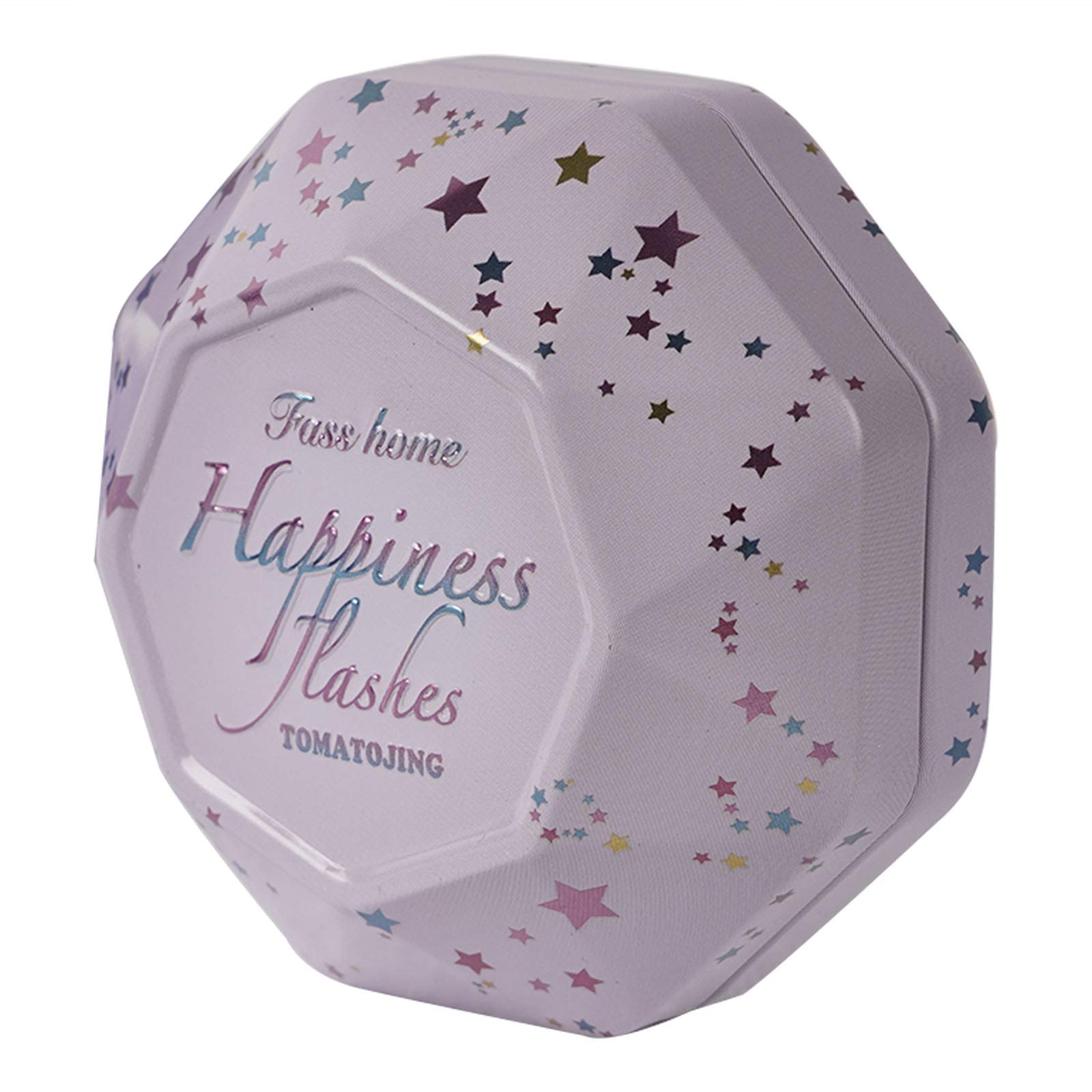 Alvivi Octagonal Food Storage Tin Containers with Lids - BPA-Free Metal Snack Box for Cookies, Biscuits, Chocolates (Pink) - Perfect for Kitchen Pantry Organization, Party Favors & Gift Packaging