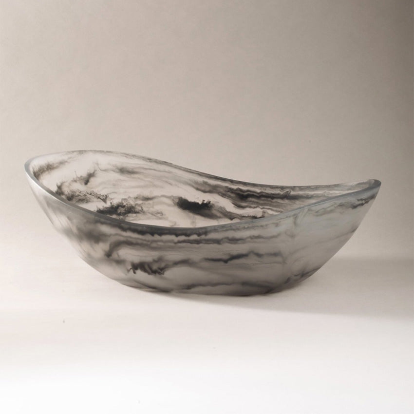 Monica Calderon Studio Almond Bowl - Handmade Ceramic Serving Bowl for Salads, Nuts & Snacks - Elegant Home & Kitchen Decor - Perfect for Entertaining & Gifting