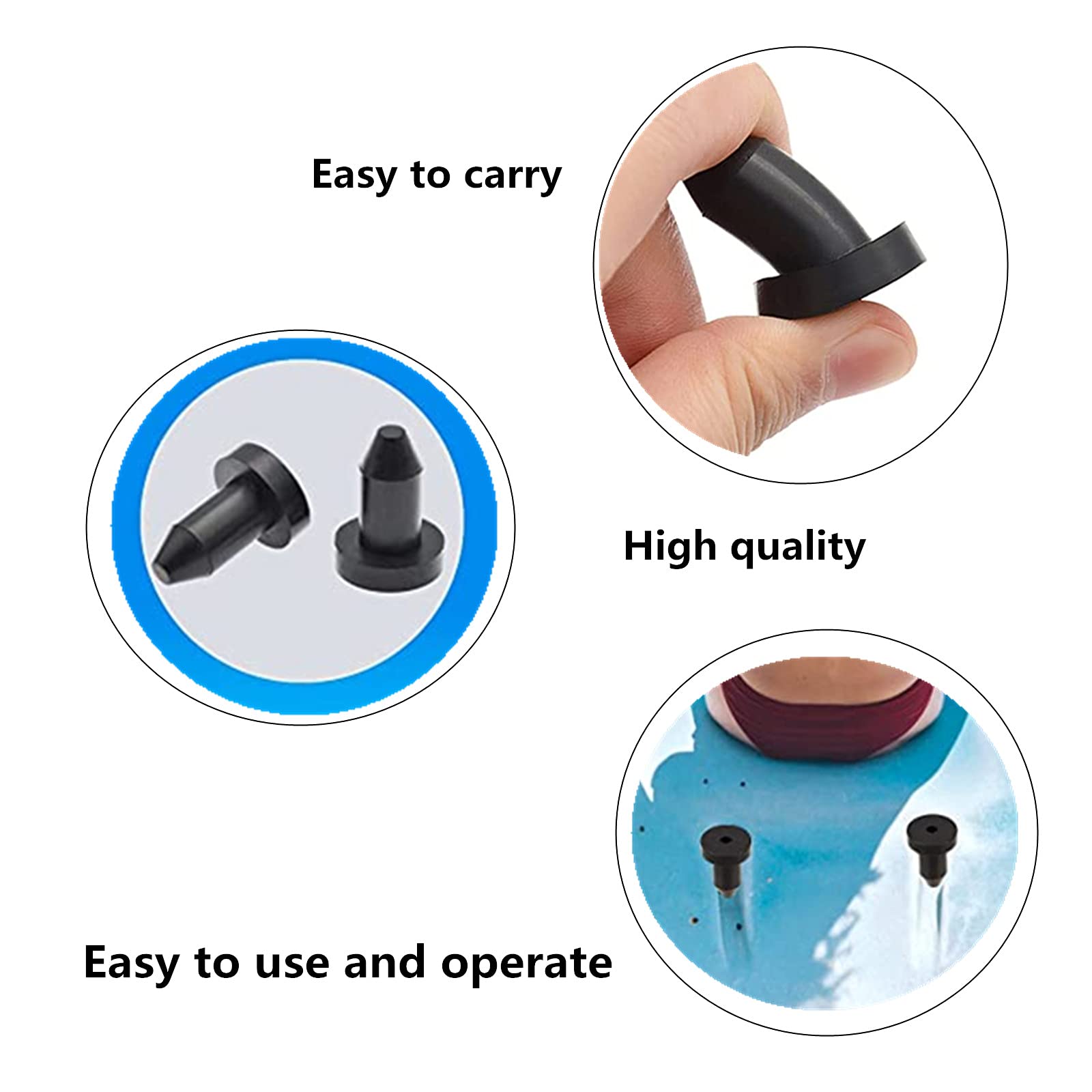 12 Pack Kayak Drain Plugs - Scupper Plugs & Canoe Drain Stoppers - Universal Fit for Most Kayaks & Boats - Essential Kayak Accessories for Water Sports & Fishing Adventures