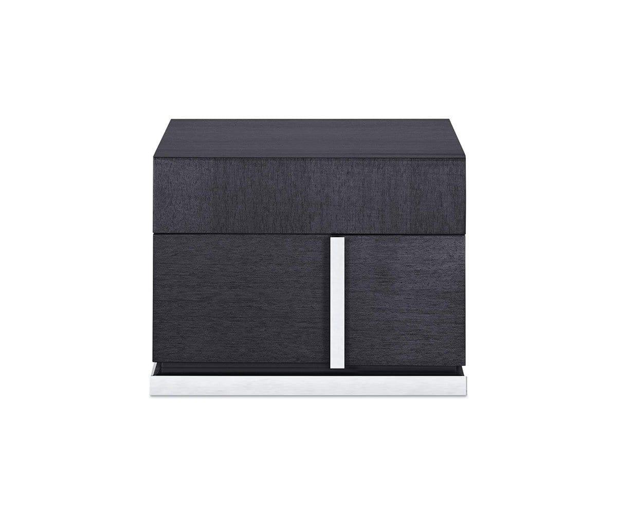 Modern Nightstand with USB Ports - Wooden Bedside Table with Drawer for Bedroom, Living Room & Office - Perfect for Small Spaces & Apartment Decor