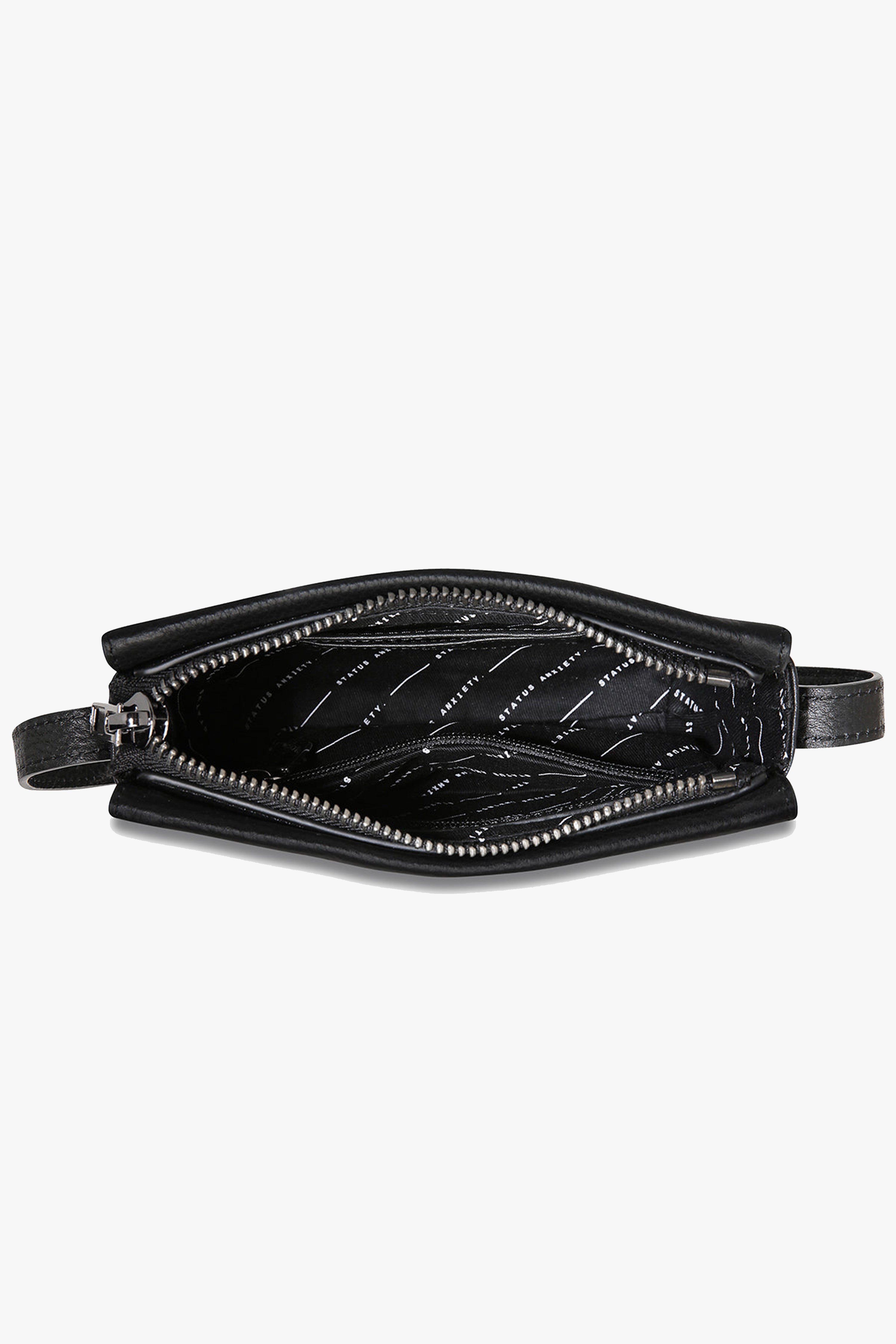 Stylish Black Crossbody Bag with Stud Details & Curved Base - Perfect for Everyday Use, Work, and Travel