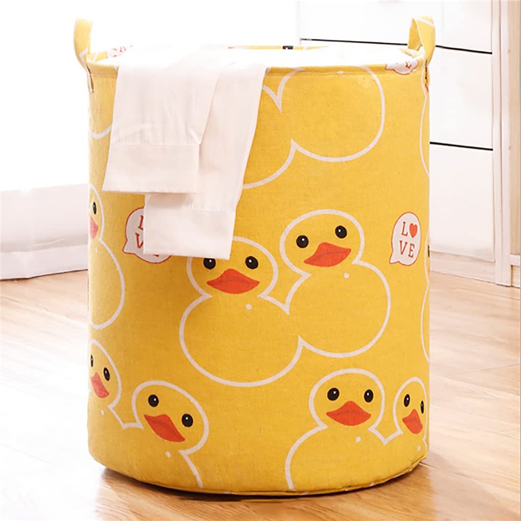 Stylish Collapsible Laundry Basket for Home & Bathroom - Space-Saving Clothes Hamper with Handles, Perfect for Laundry Organization, Toy Storage & Household Supplies (1-Pack, Assorted Colors) - Ideal for Apartments, Dorms & Small Spaces