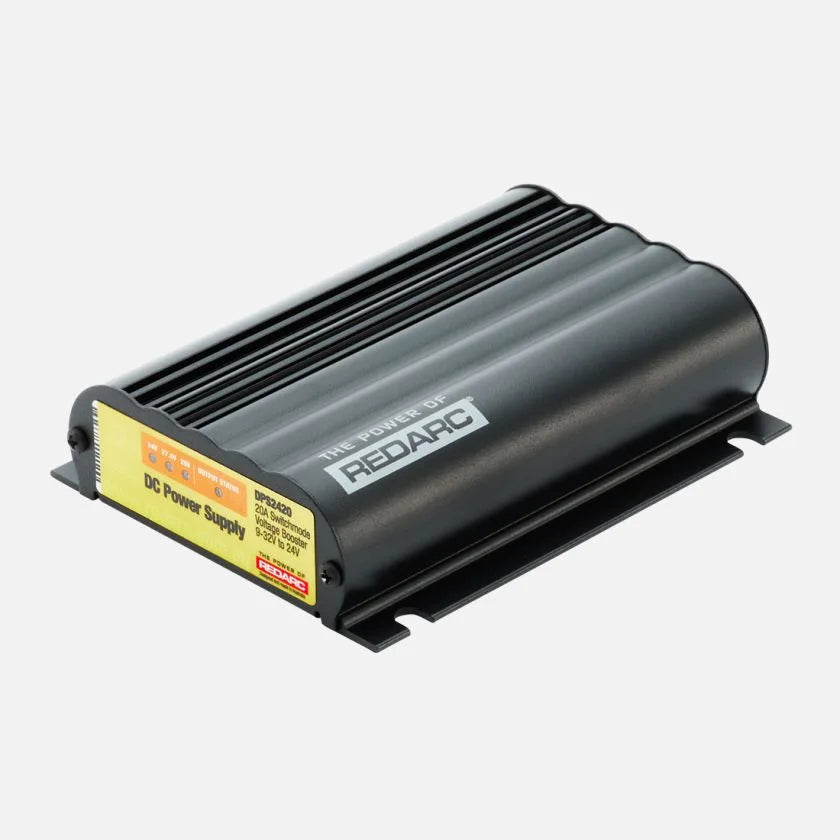 REDARC 24V 20A DC Power Supply for Trucks & RVs - Heavy Duty In-Vehicle Charging System for Off-Road Adventures & Camping Trips