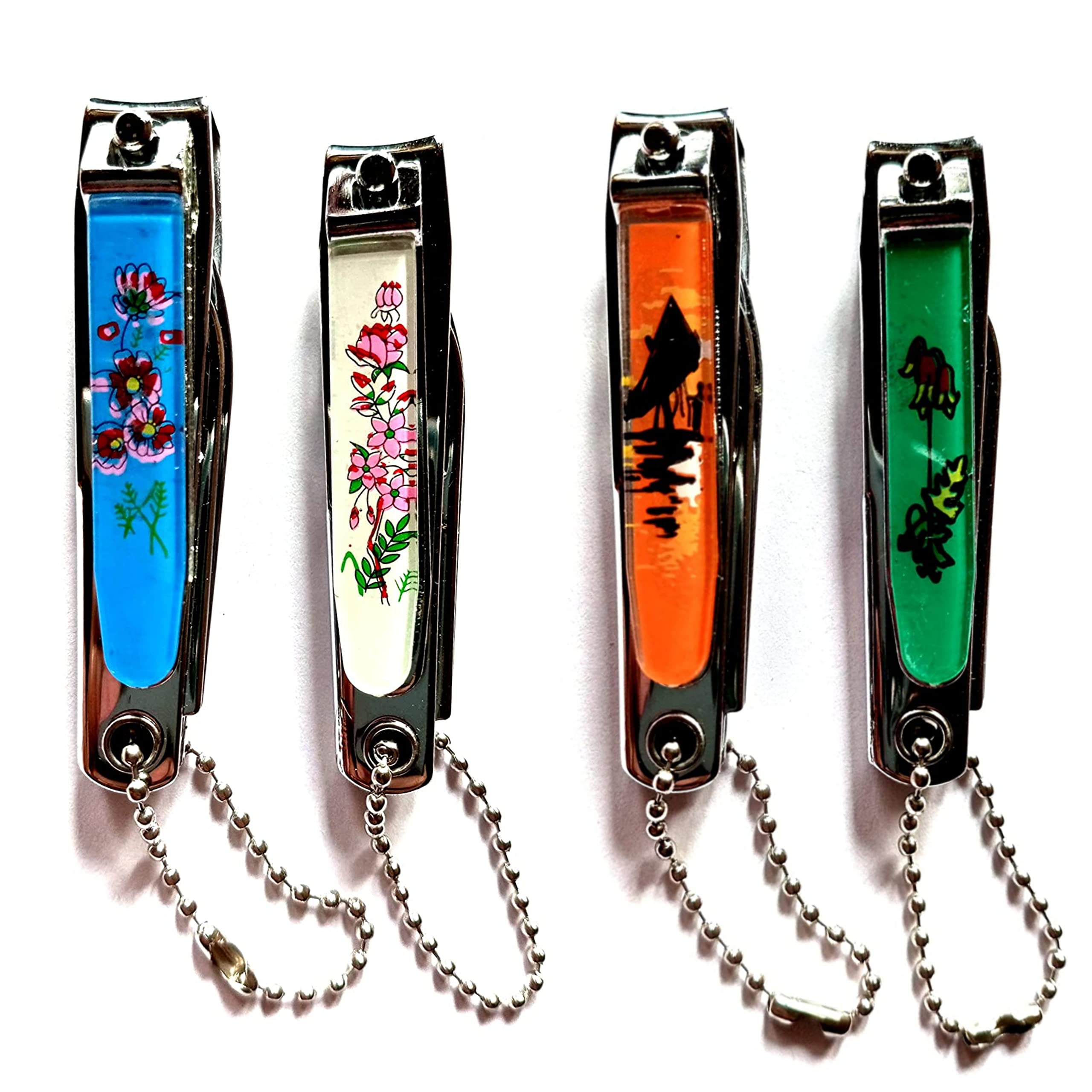 MAPLE Original Bell Nail Clipper Set with Nail File (4-Piece) - Korean Made - Perfect for Travel, Home & Salon Manicures