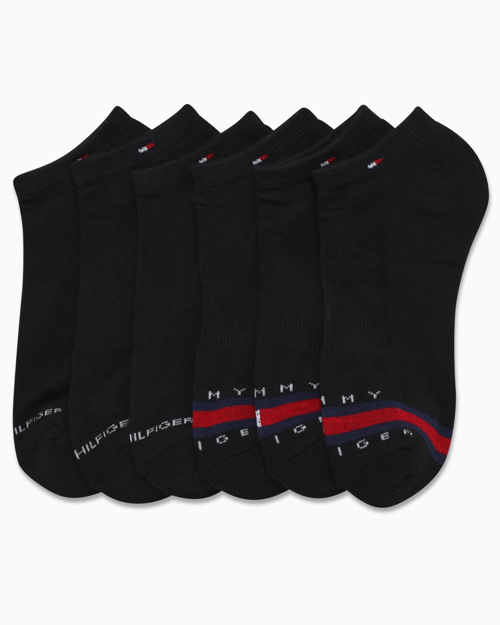 Tommy Hilfiger No Show Socks for Women - 6 Pack, Lightweight for Running & Casual Wear